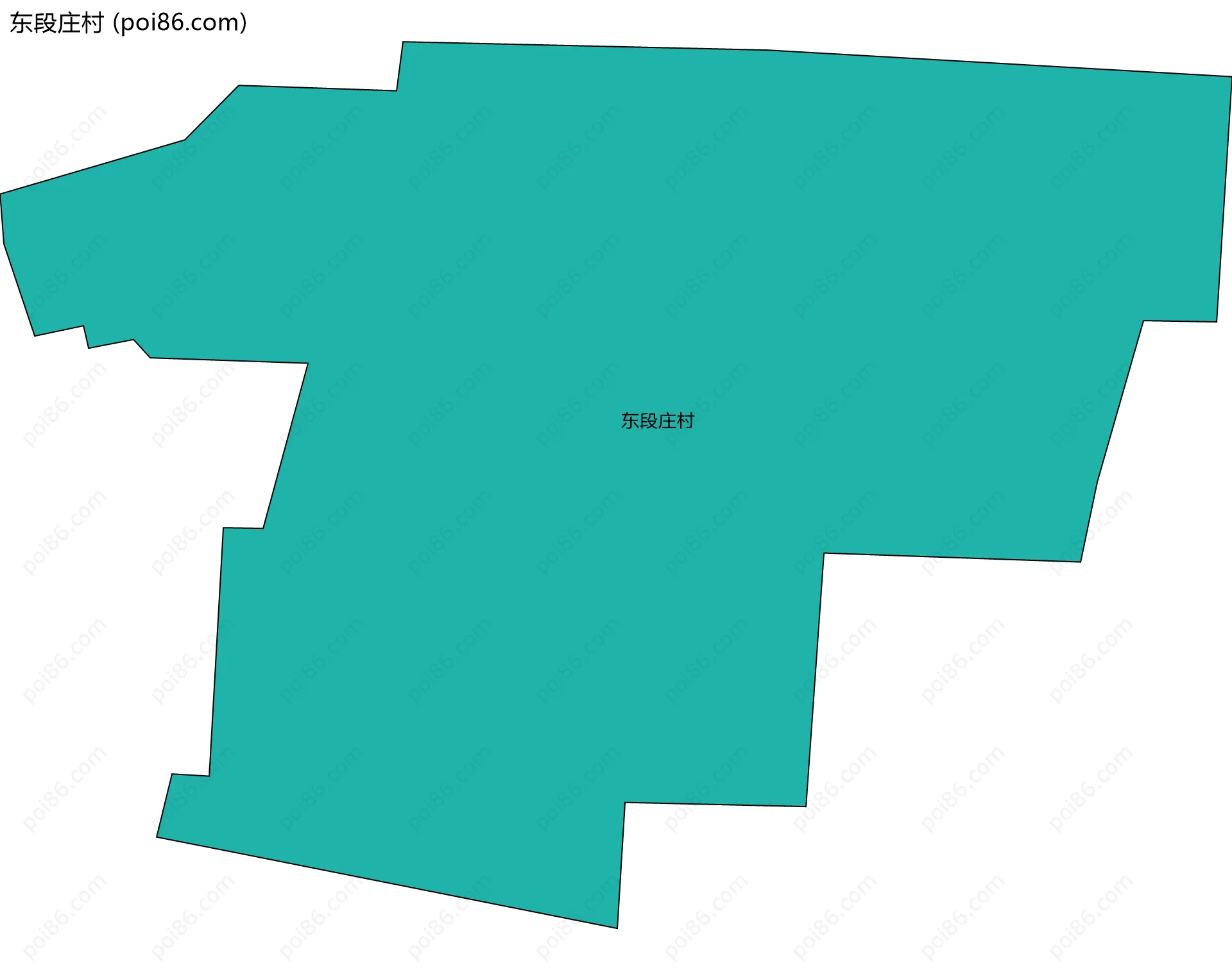 东段庄村边界地图