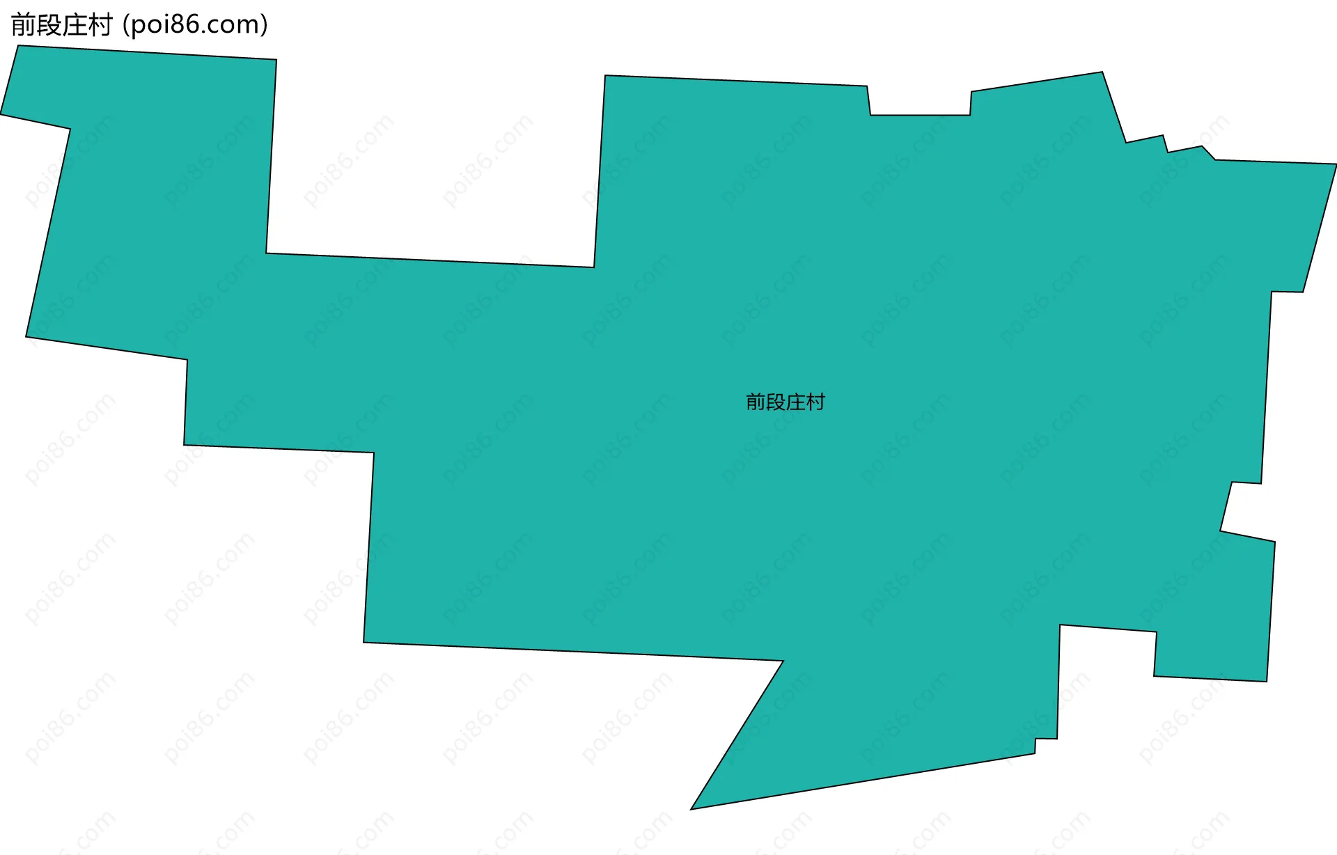 前段庄村边界地图