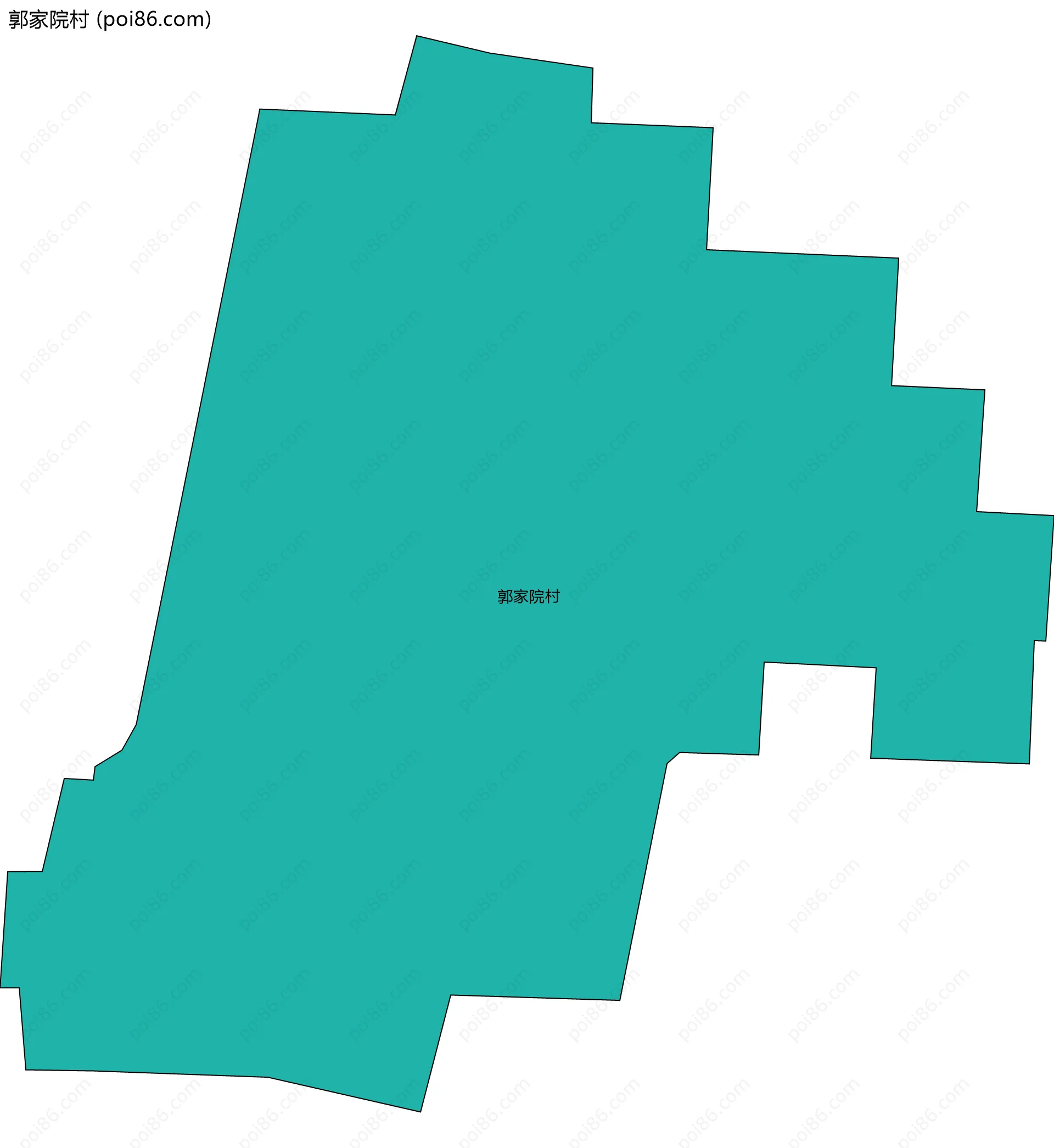 郭家院村边界地图