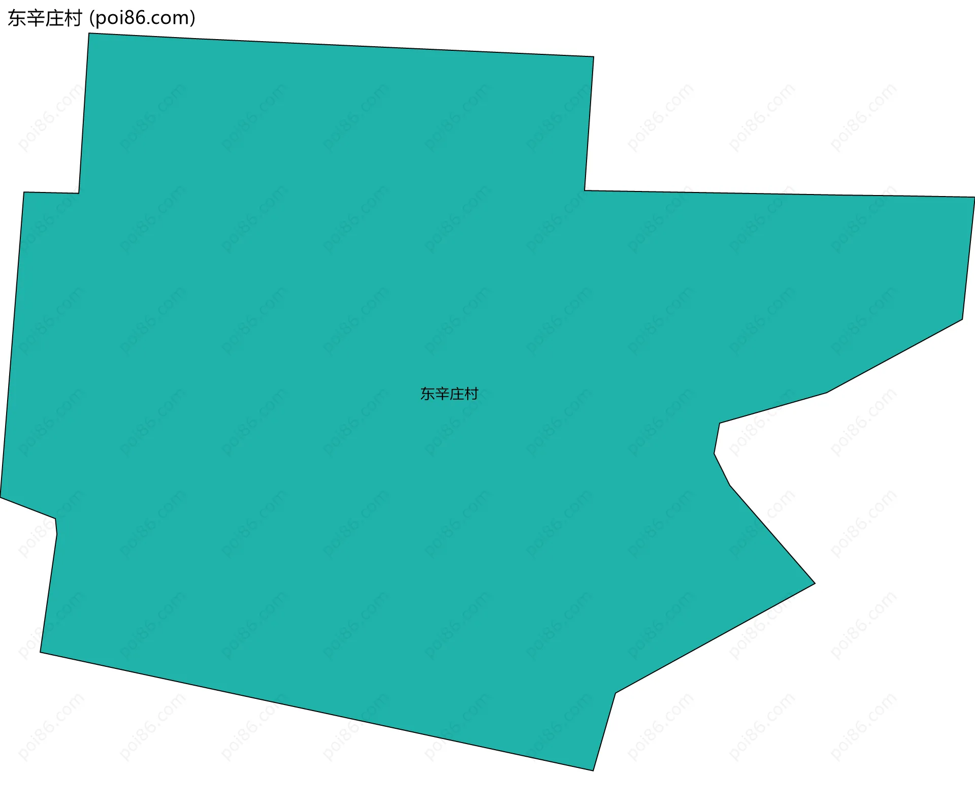 东辛庄村边界地图
