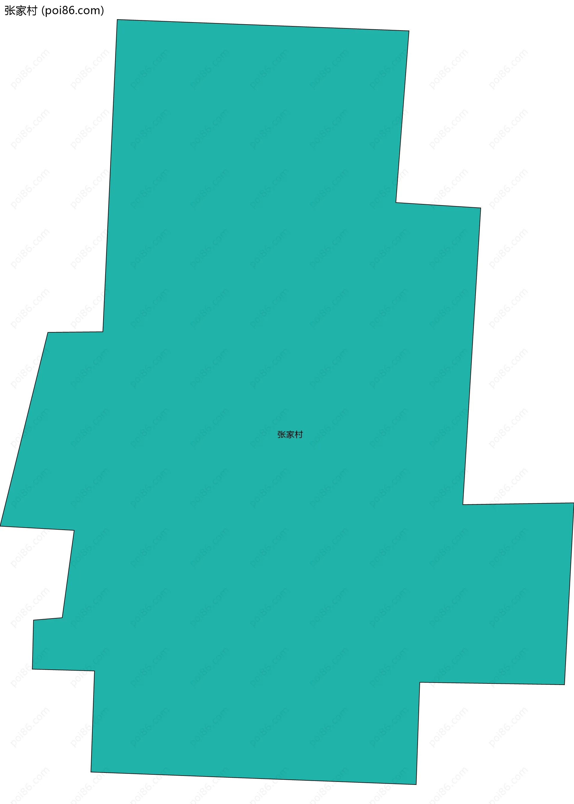 张家村边界地图