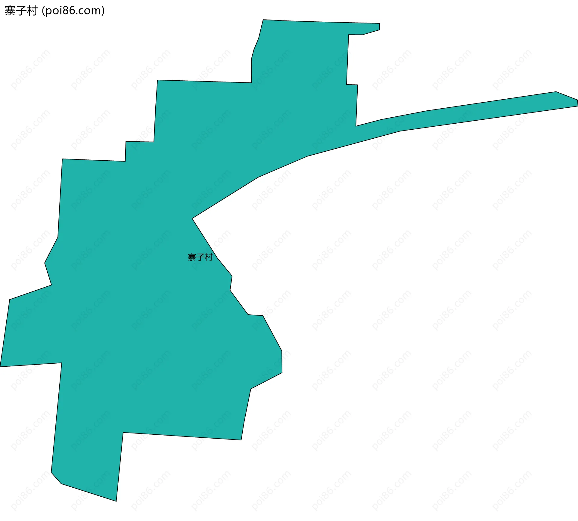 寨子村边界地图