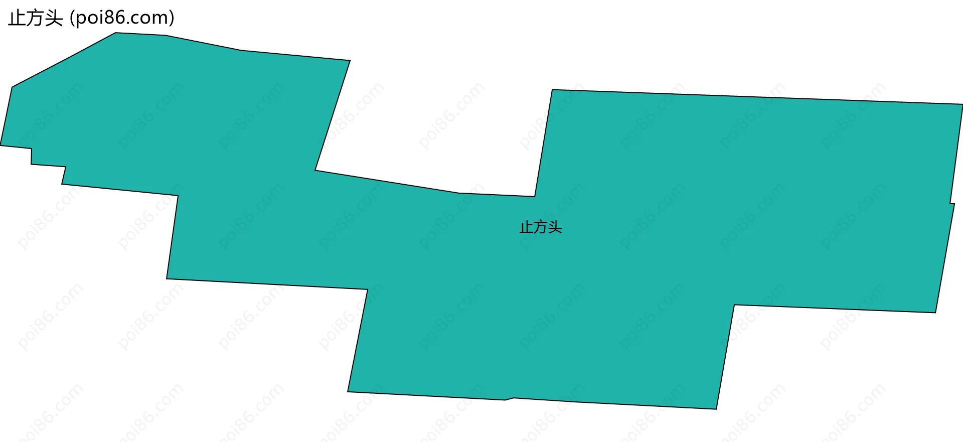 止方头边界地图