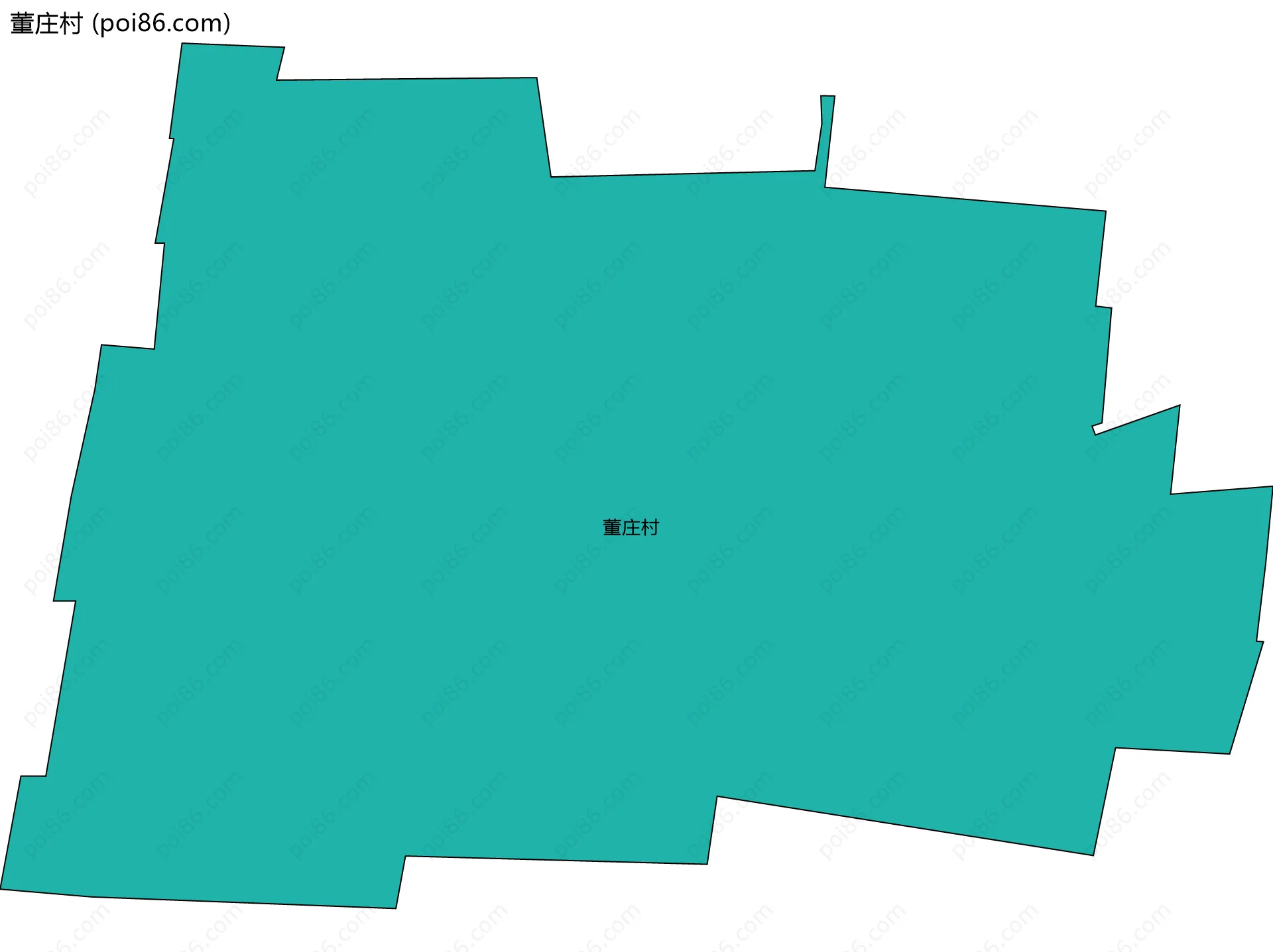 董庄村边界地图