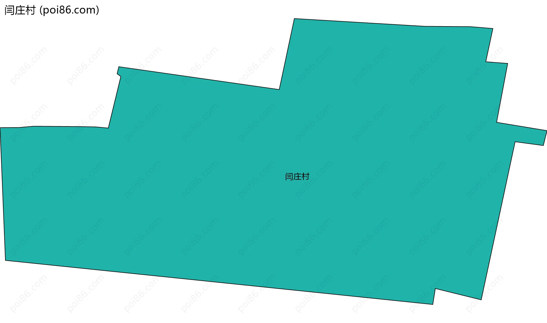 闫庄村边界地图