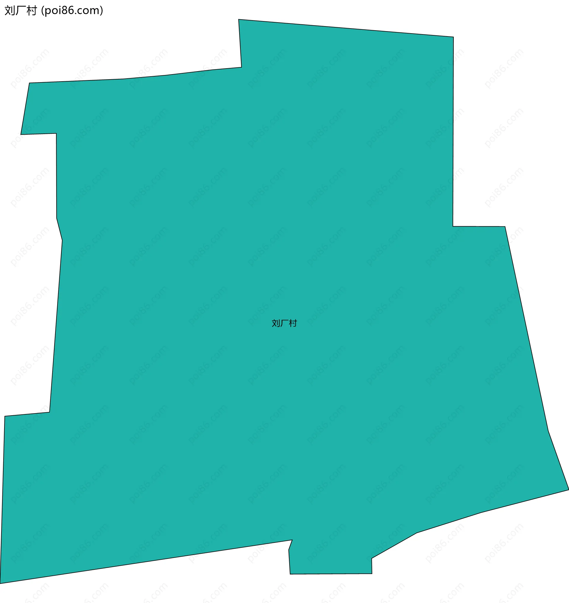 刘厂村边界地图