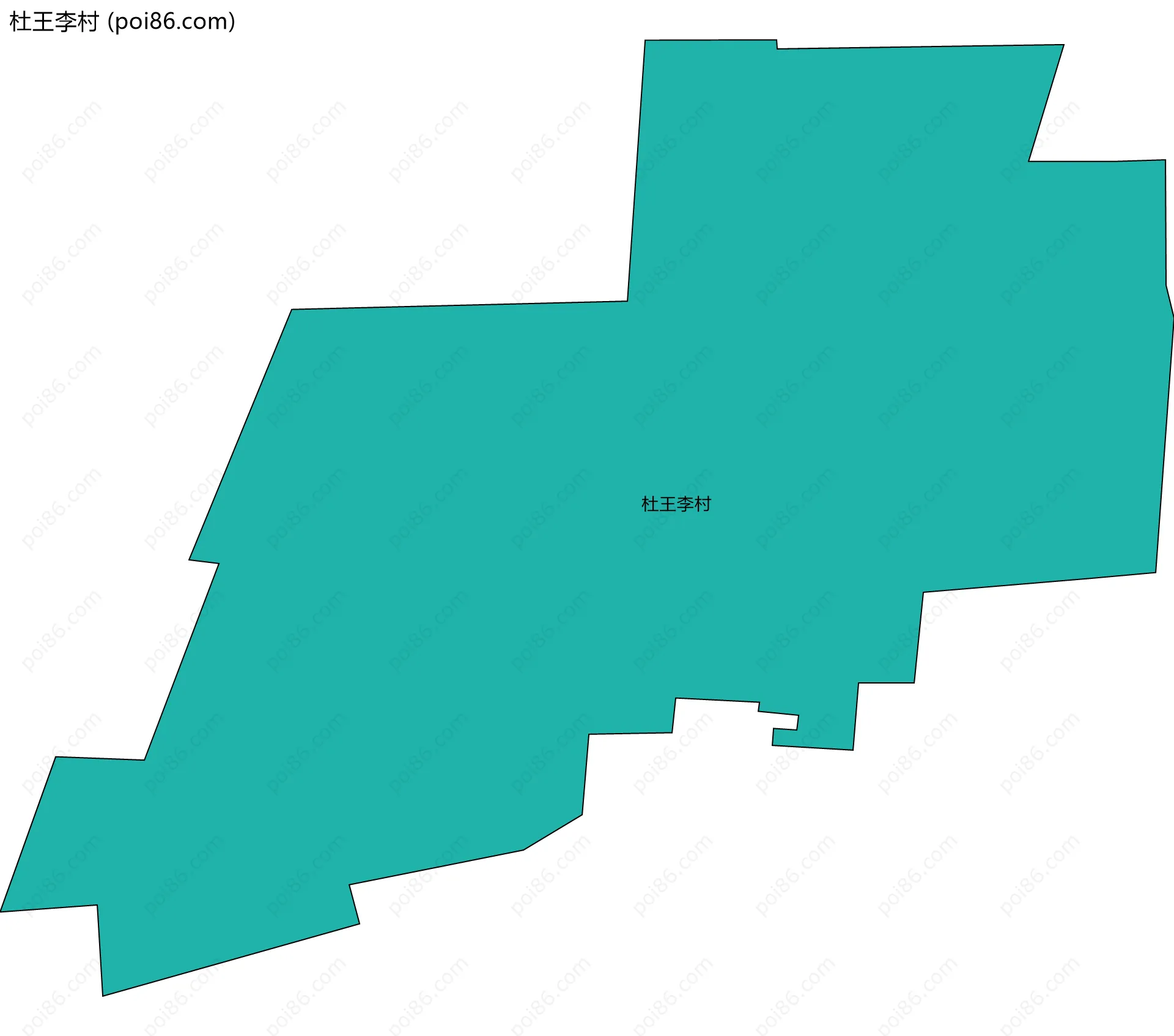 杜王李村边界地图