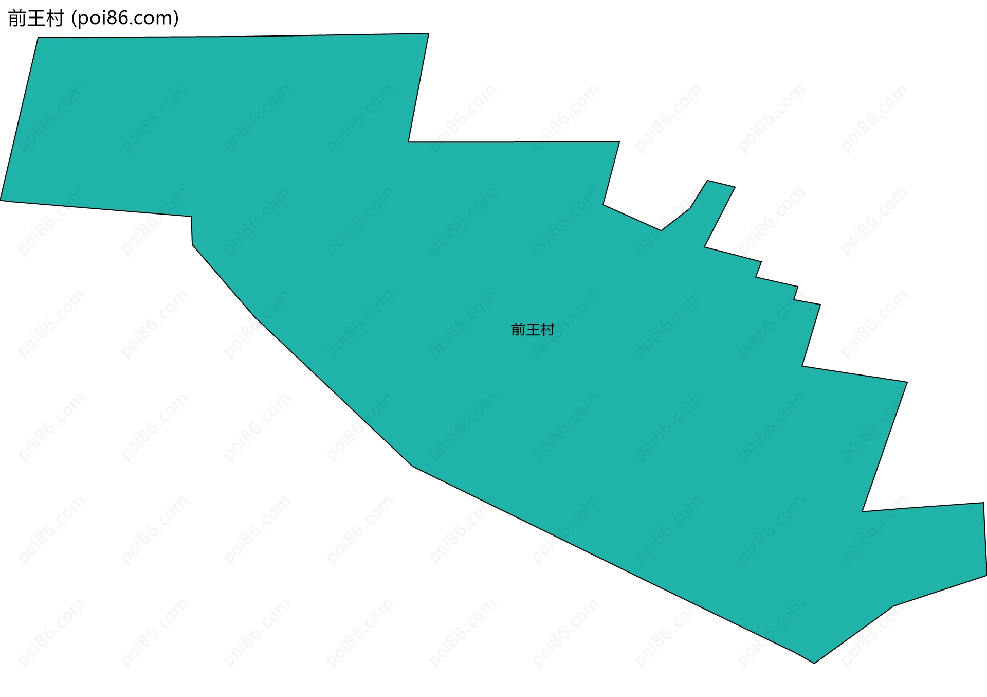 前王村边界地图