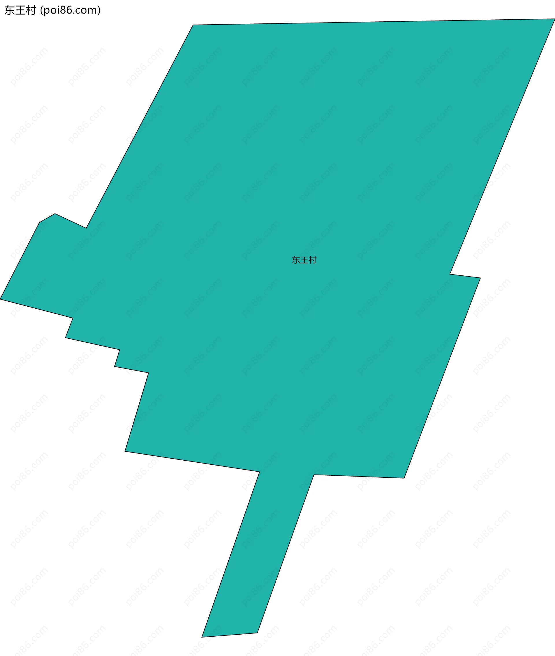 东王村边界地图