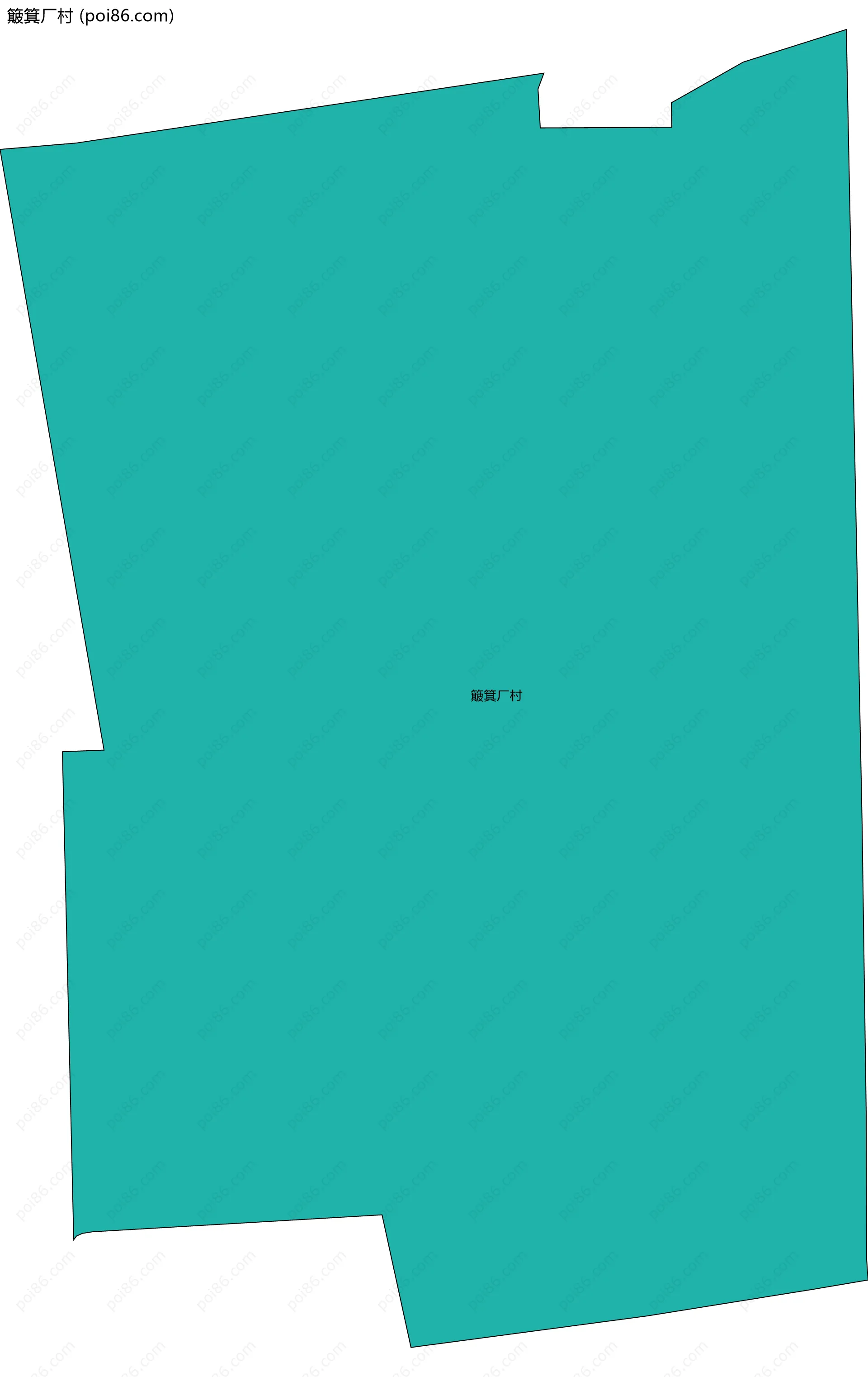 簸箕厂村边界地图