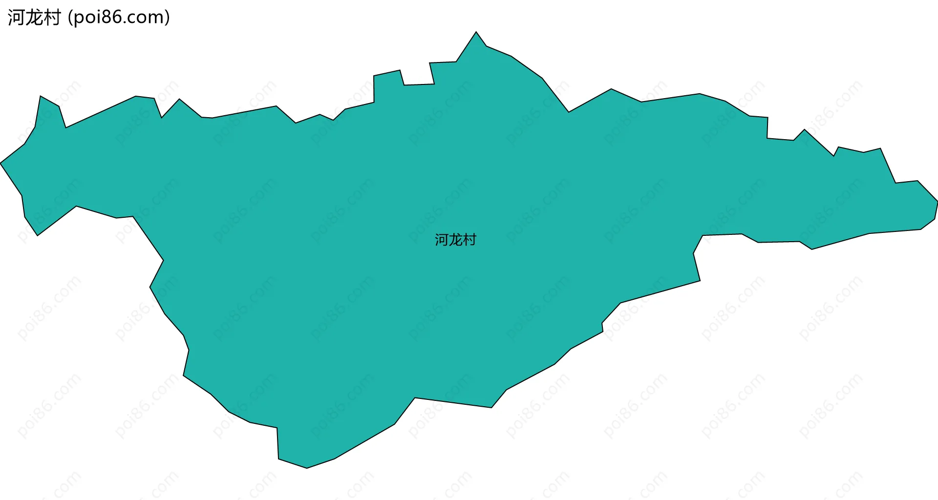 河龙村边界地图
