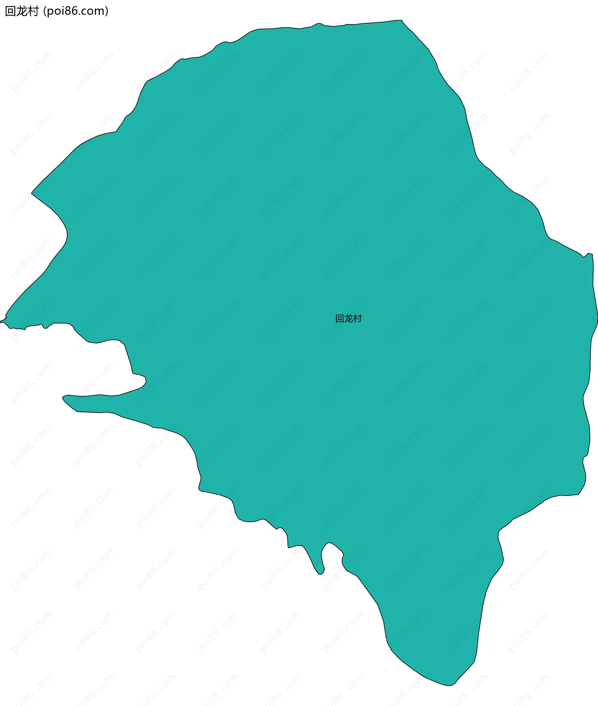 回龙村边界地图