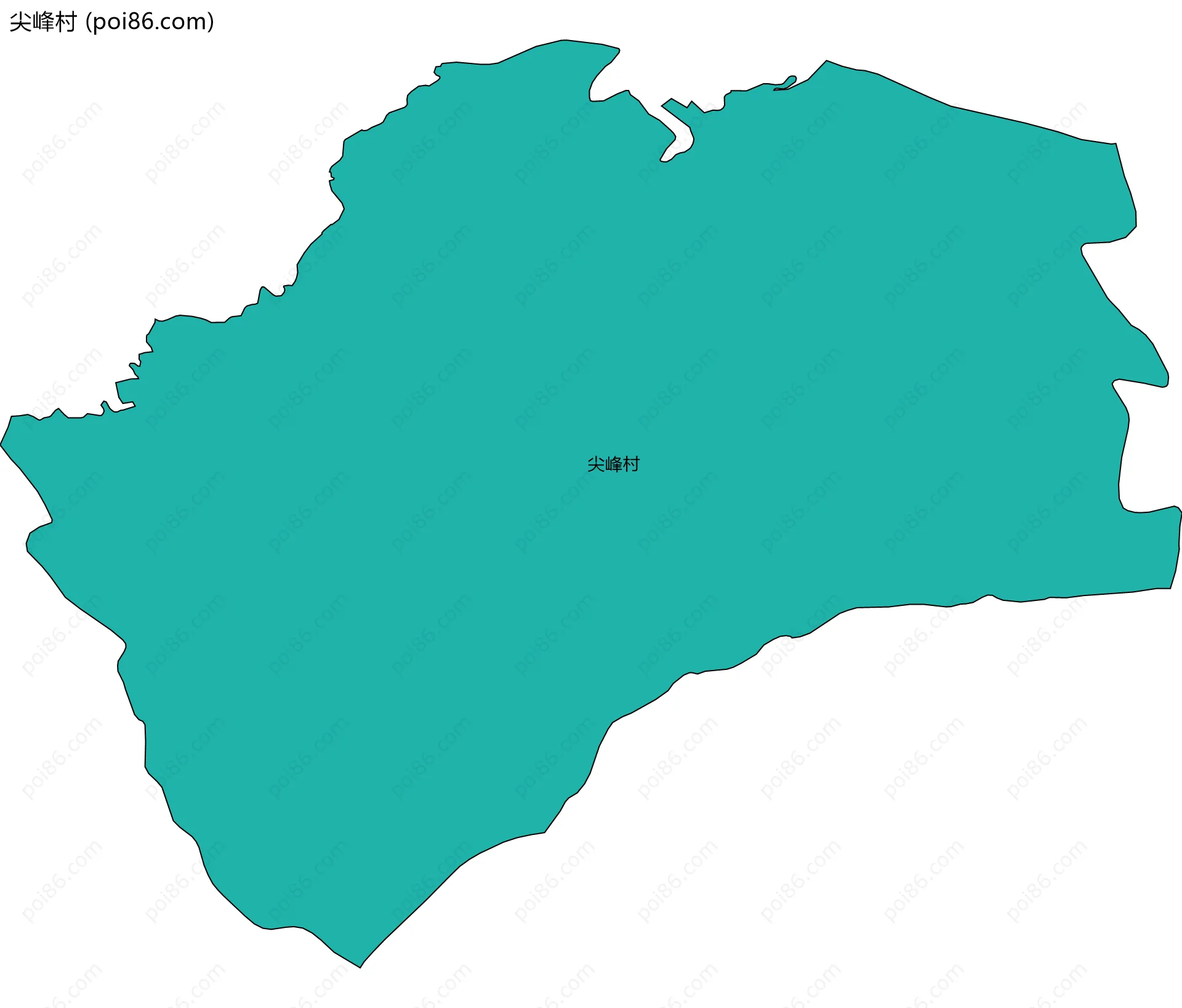 尖峰村边界地图
