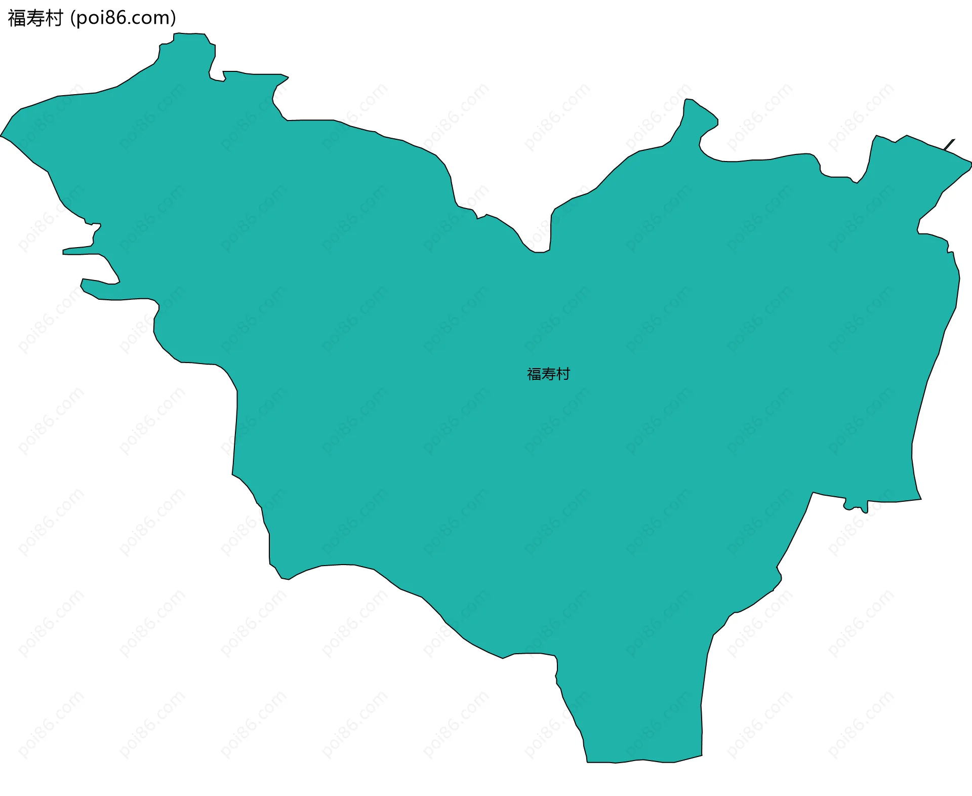 福寿村边界地图