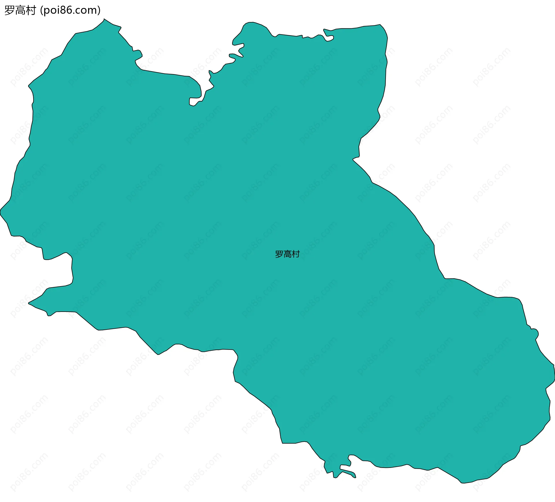 罗高村边界地图