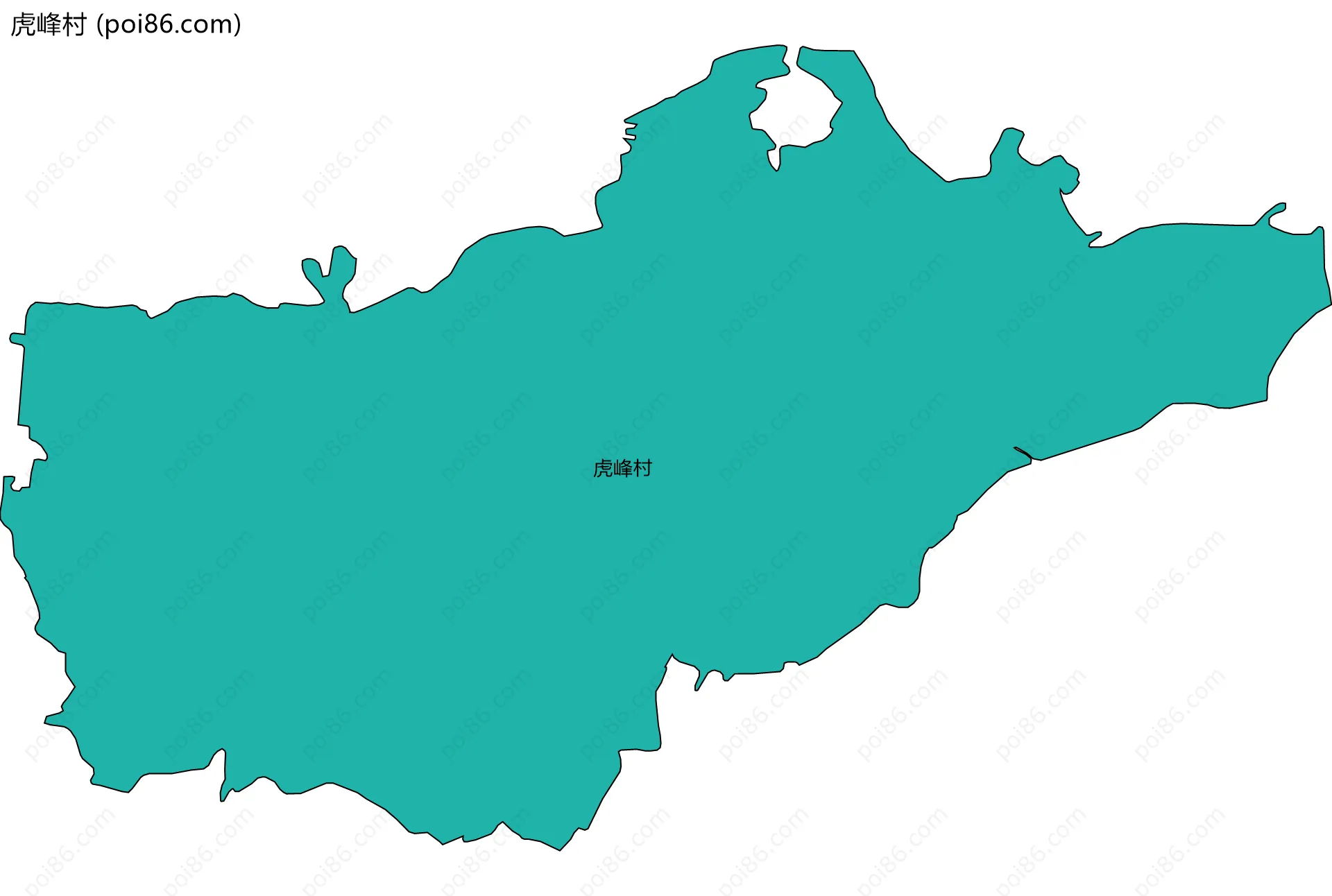 虎峰村边界地图