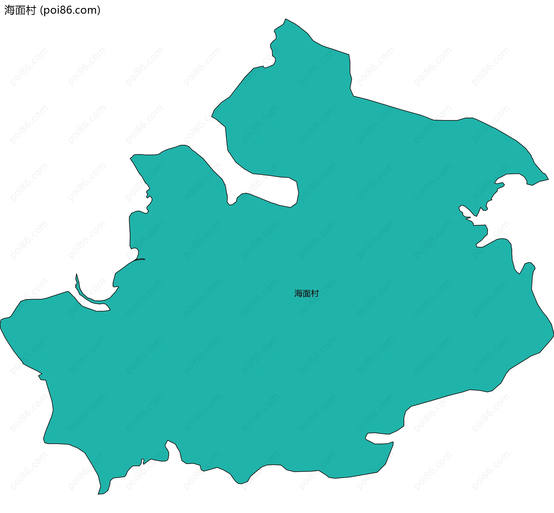 海面村边界地图