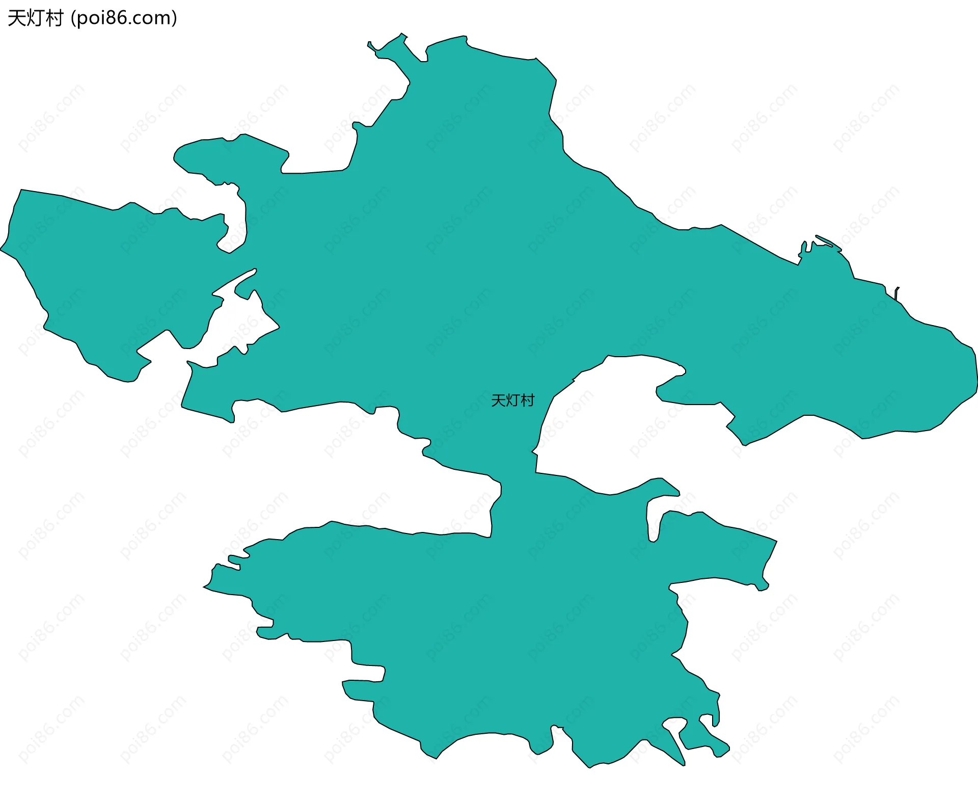 天灯村边界地图