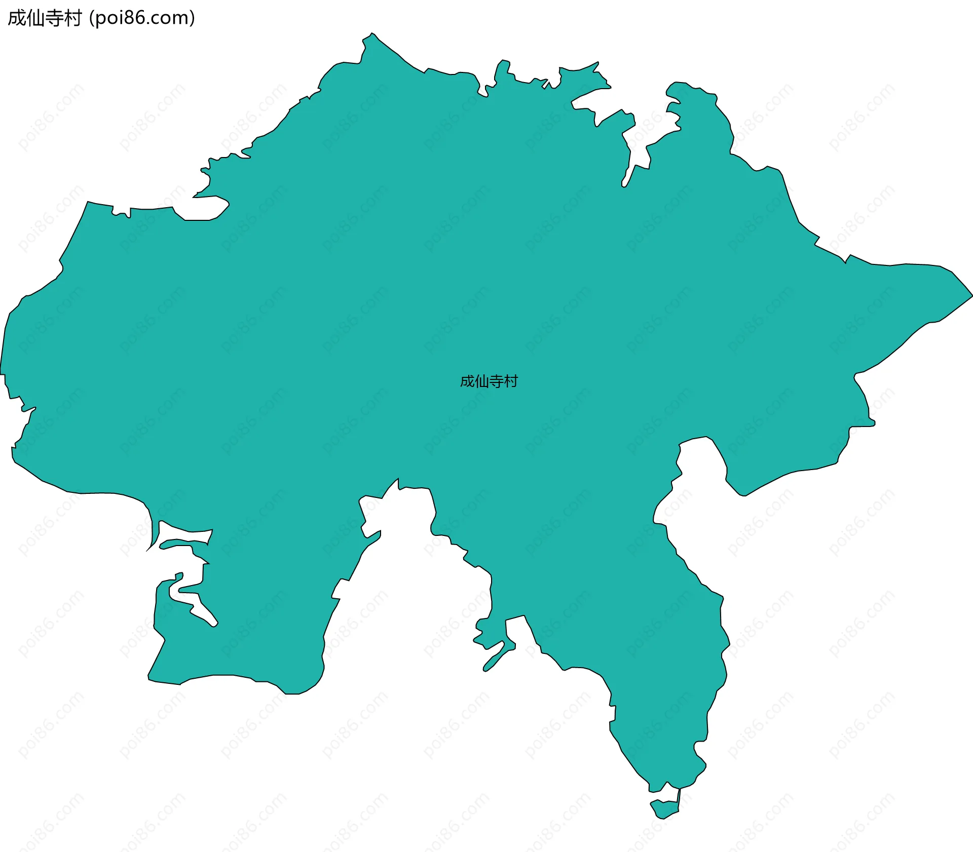 成仙寺村边界地图