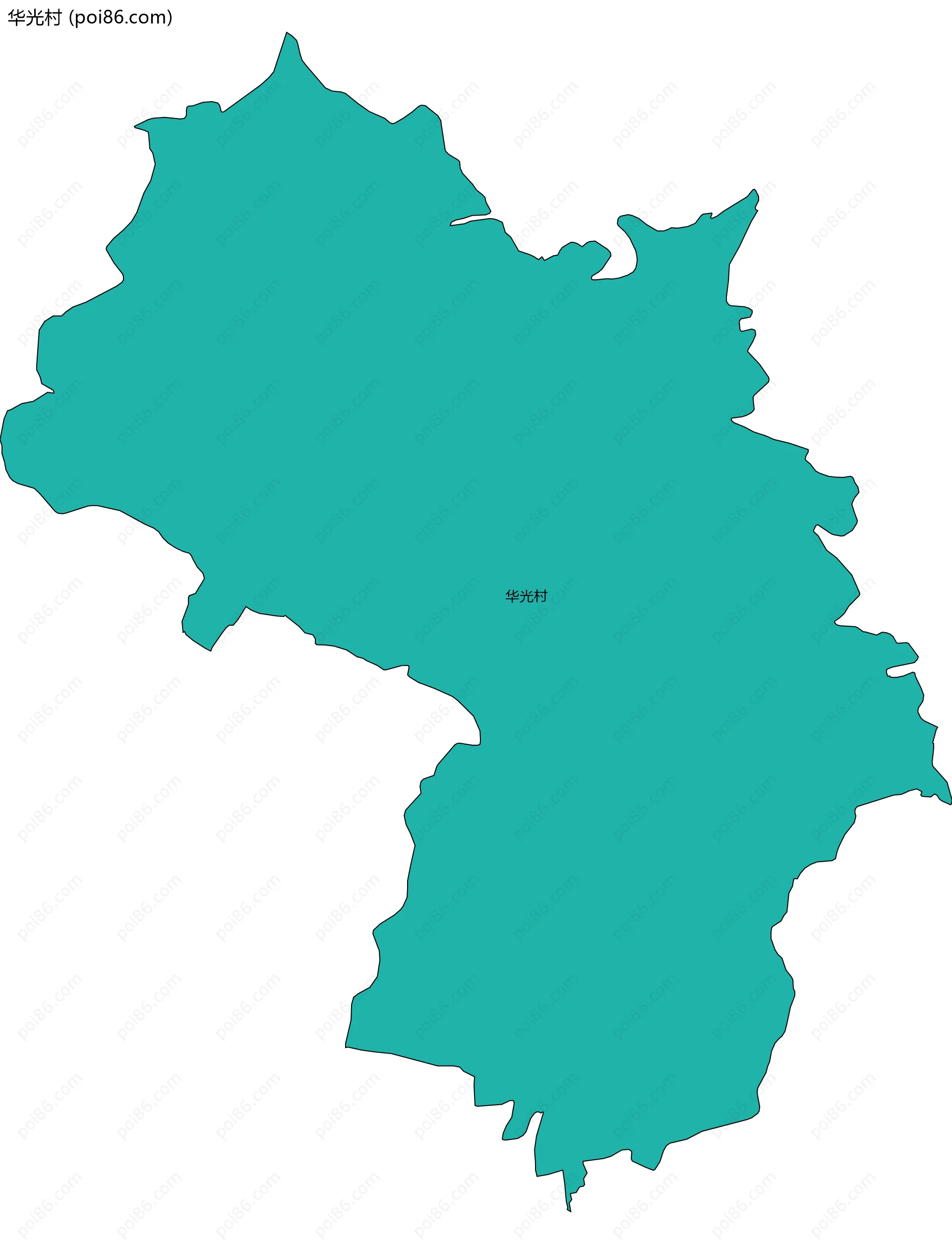 华光村边界地图