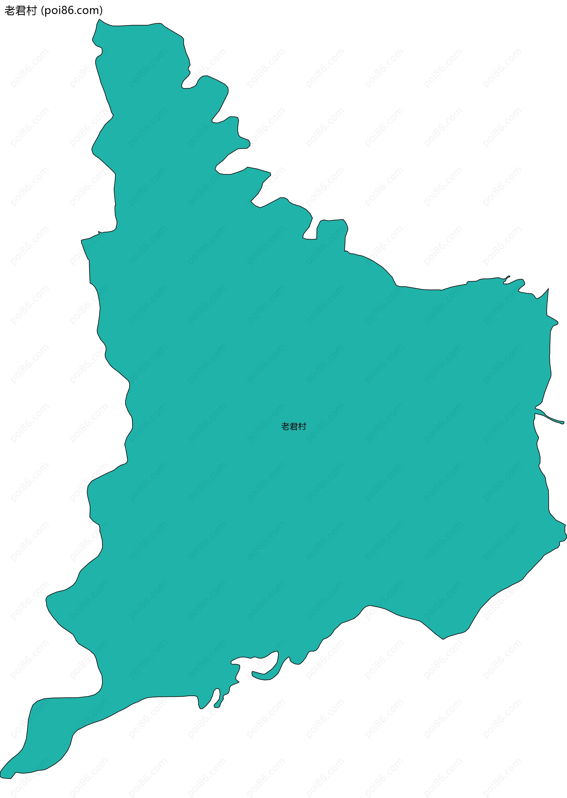 老君村边界地图