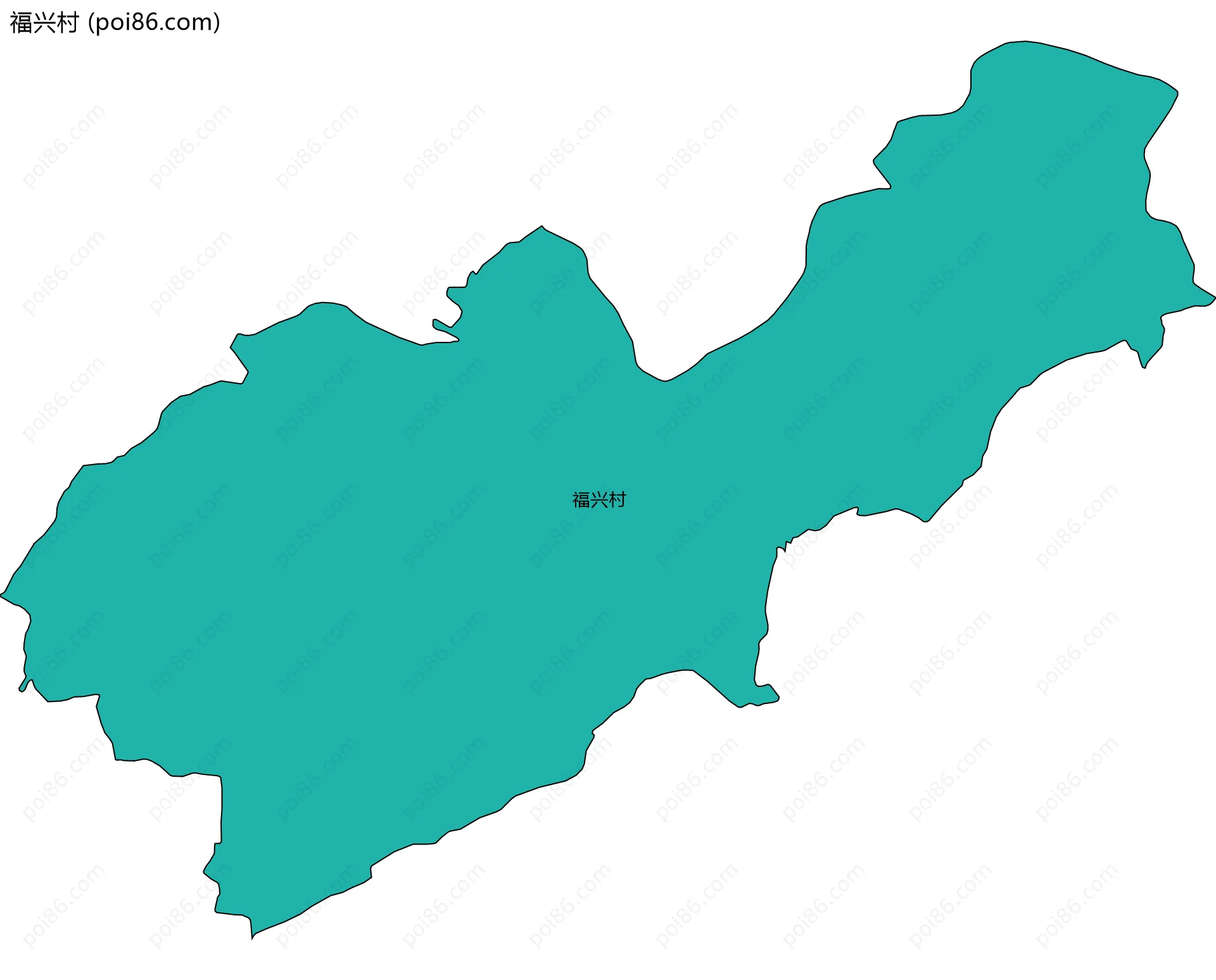 福兴村边界地图