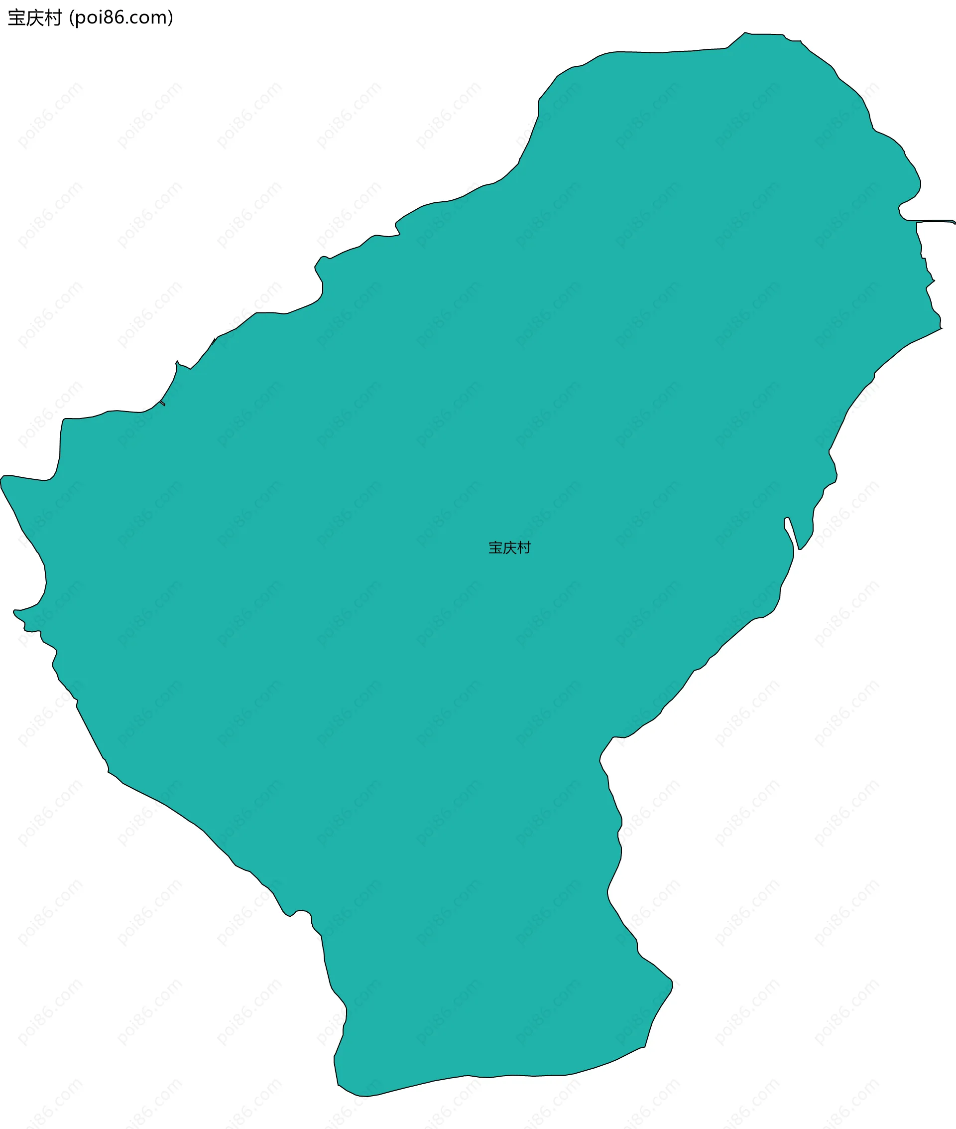 宝庆村边界地图