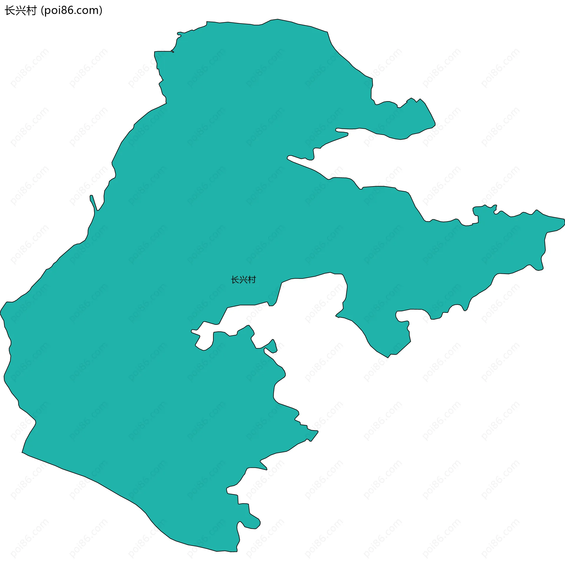 长兴村边界地图