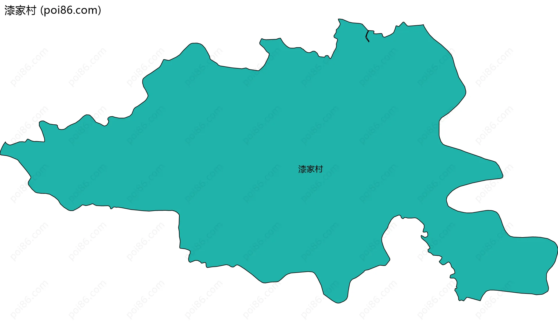 漆家村边界地图