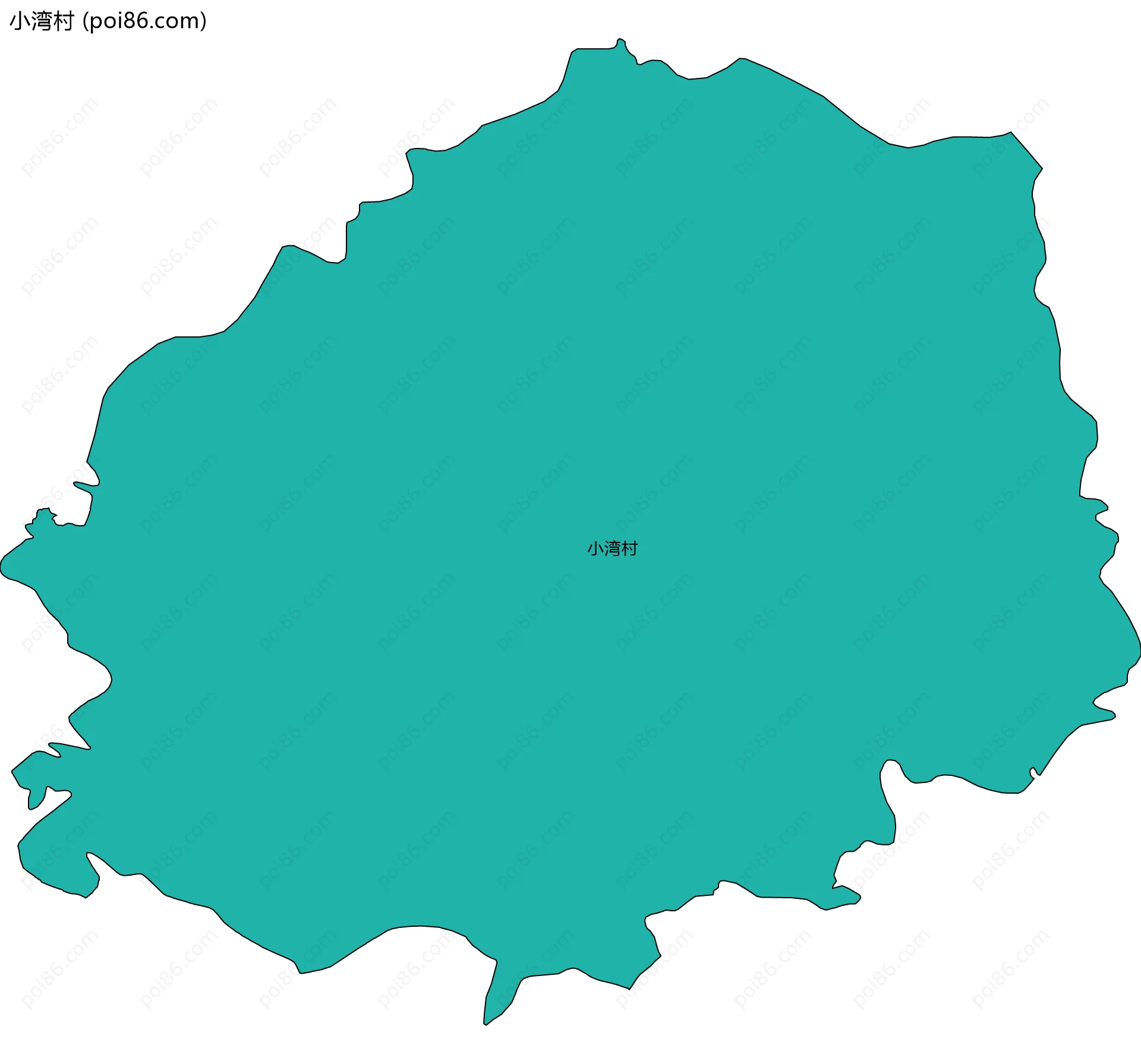 小湾村边界地图