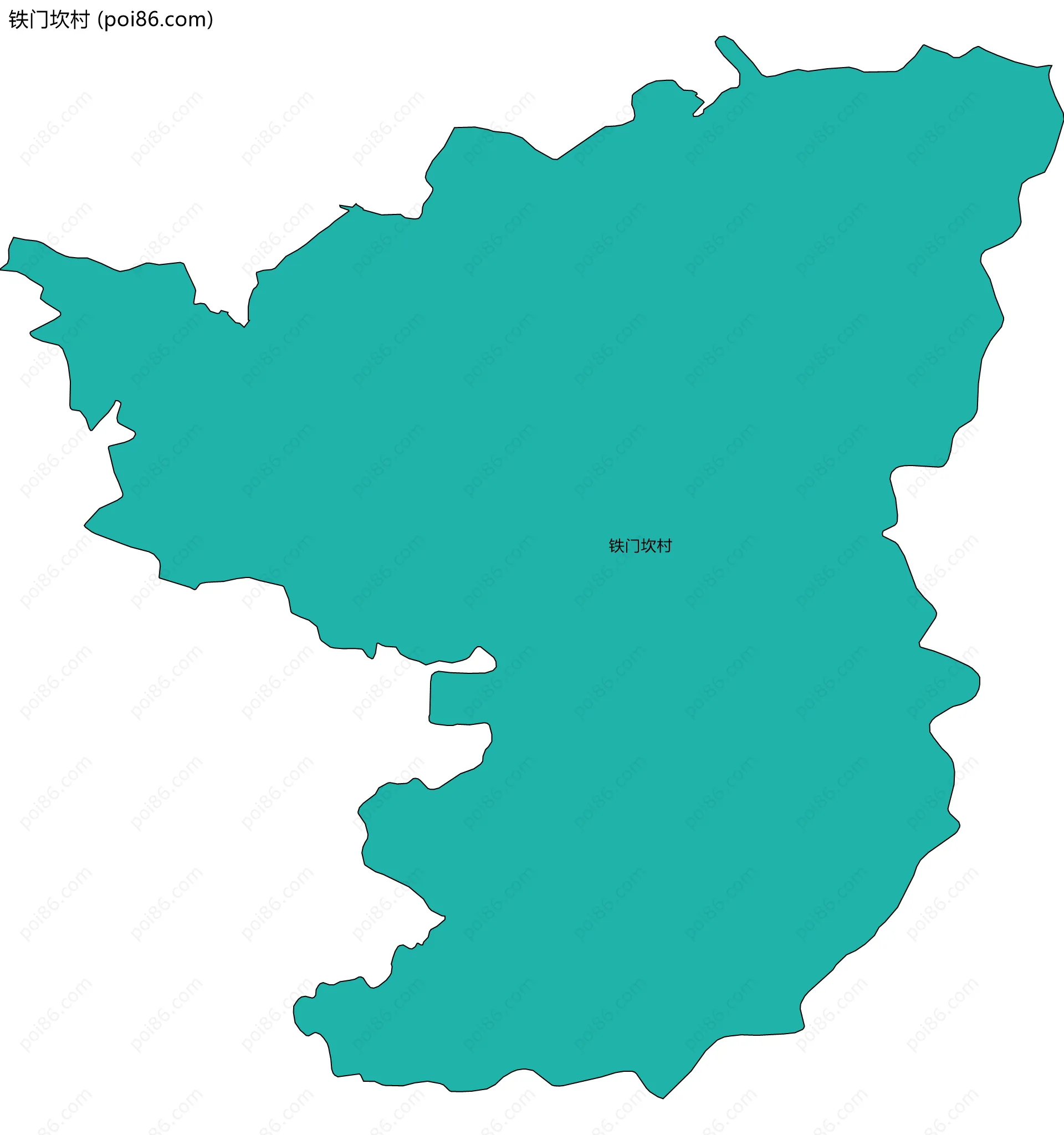 铁门坎村边界地图