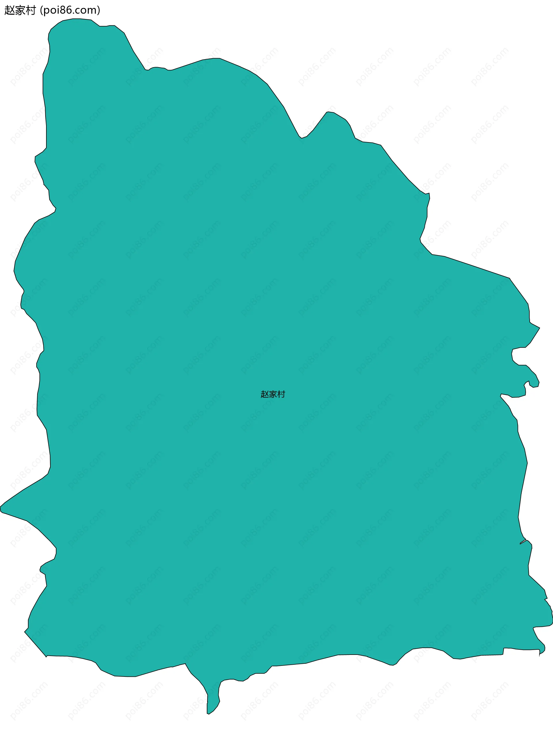 赵家村边界地图