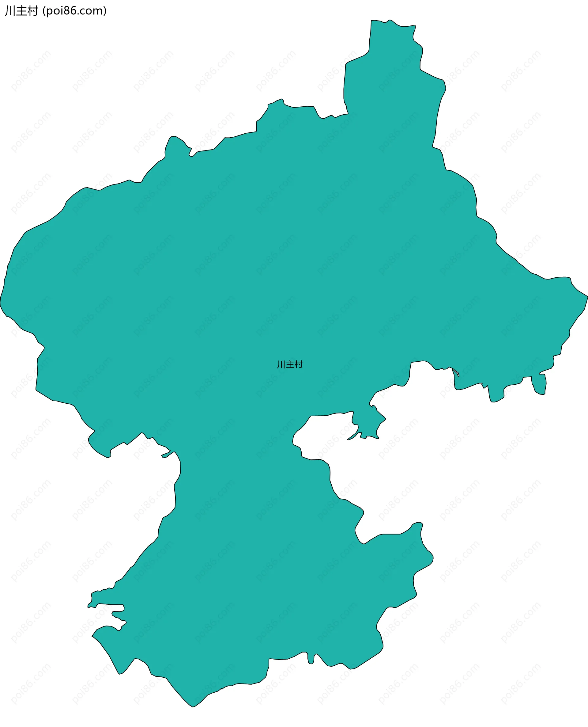 川主村边界地图