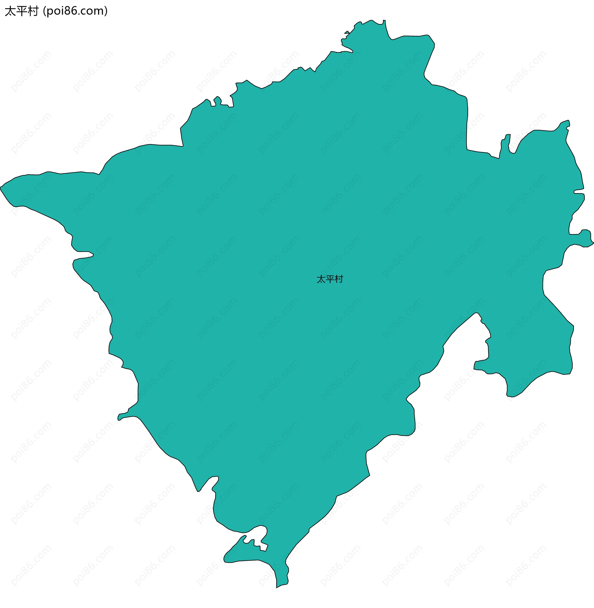 太平村边界地图