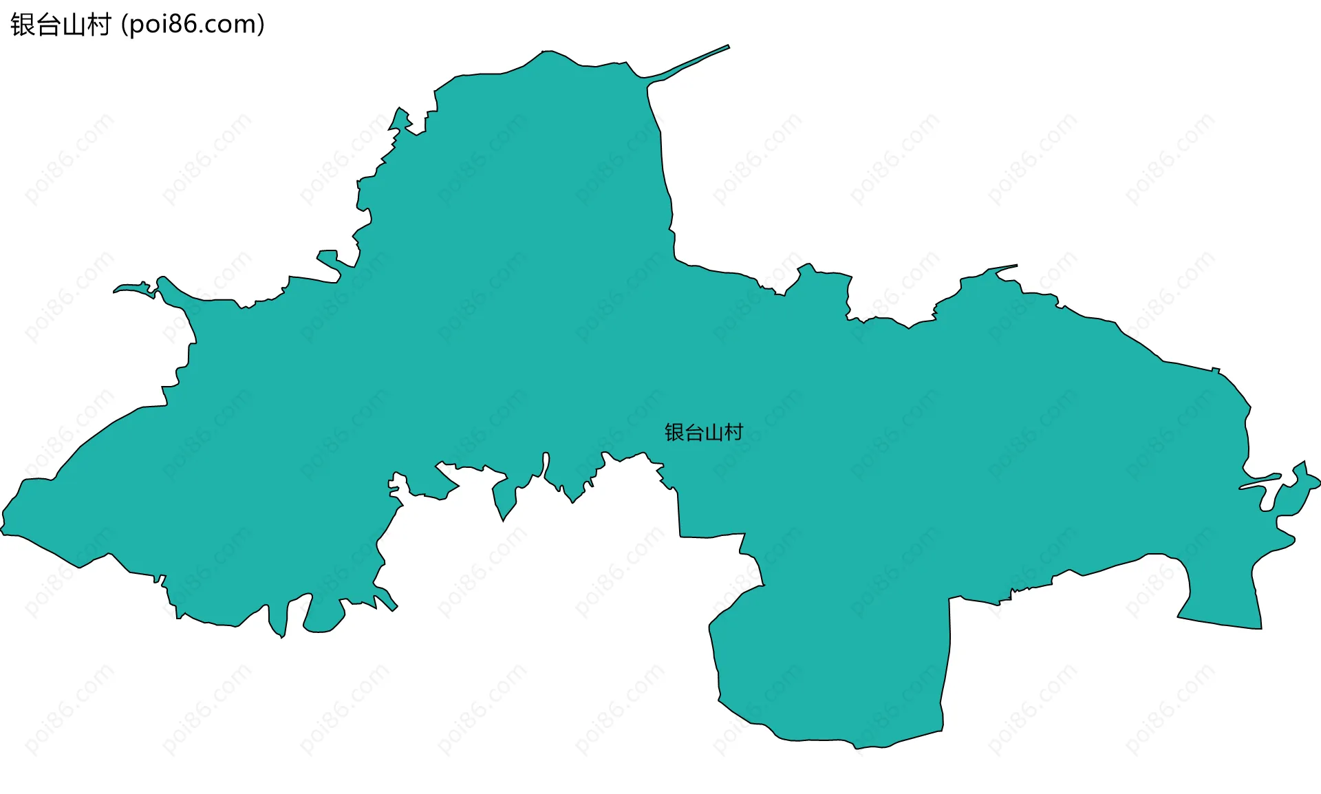 银台山村边界地图