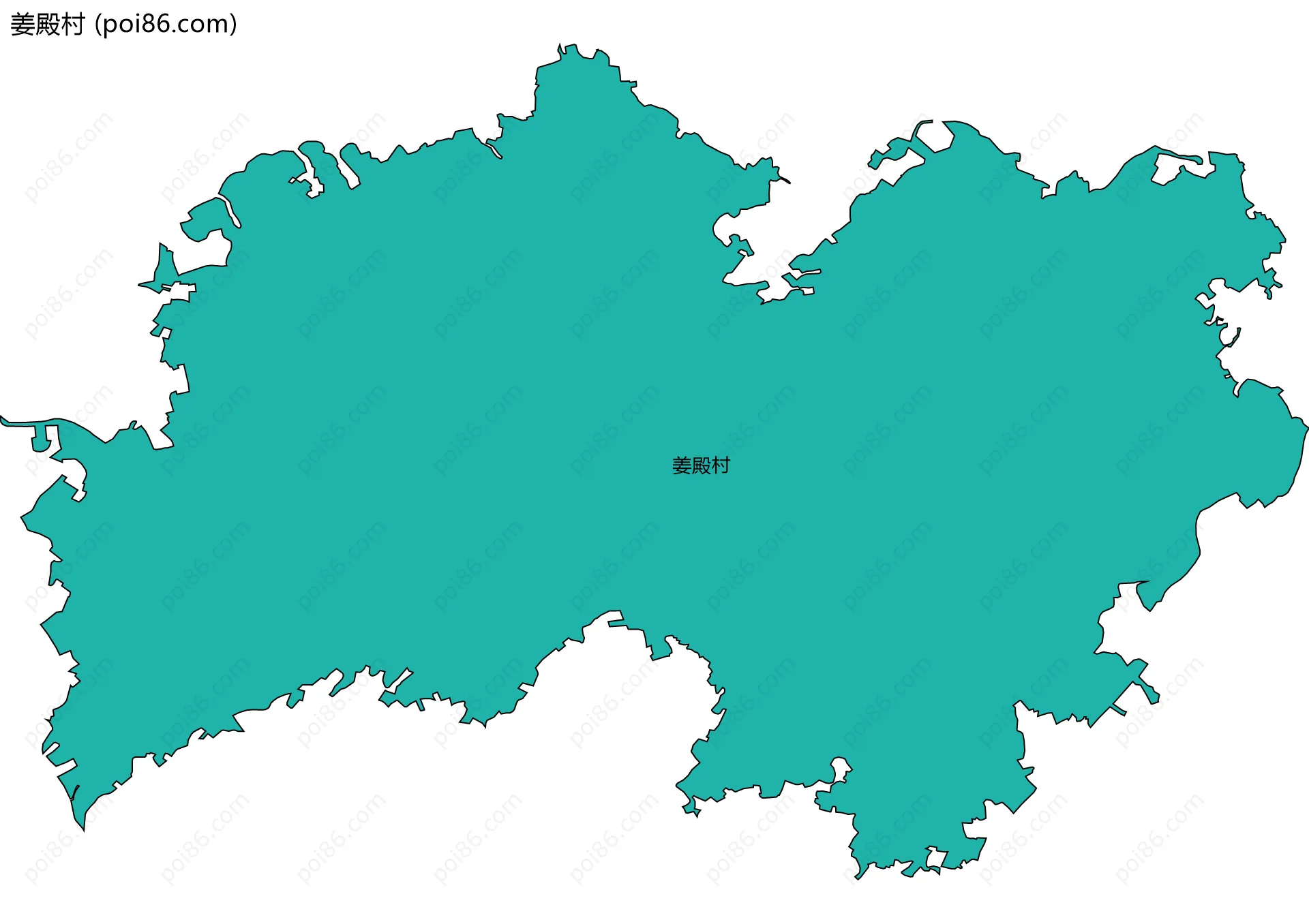 姜殿村边界地图