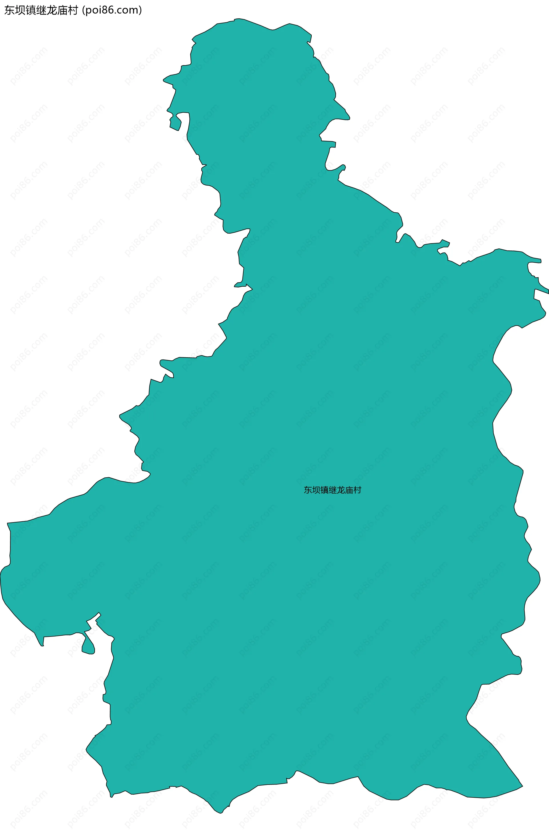 东坝镇继龙庙村边界地图