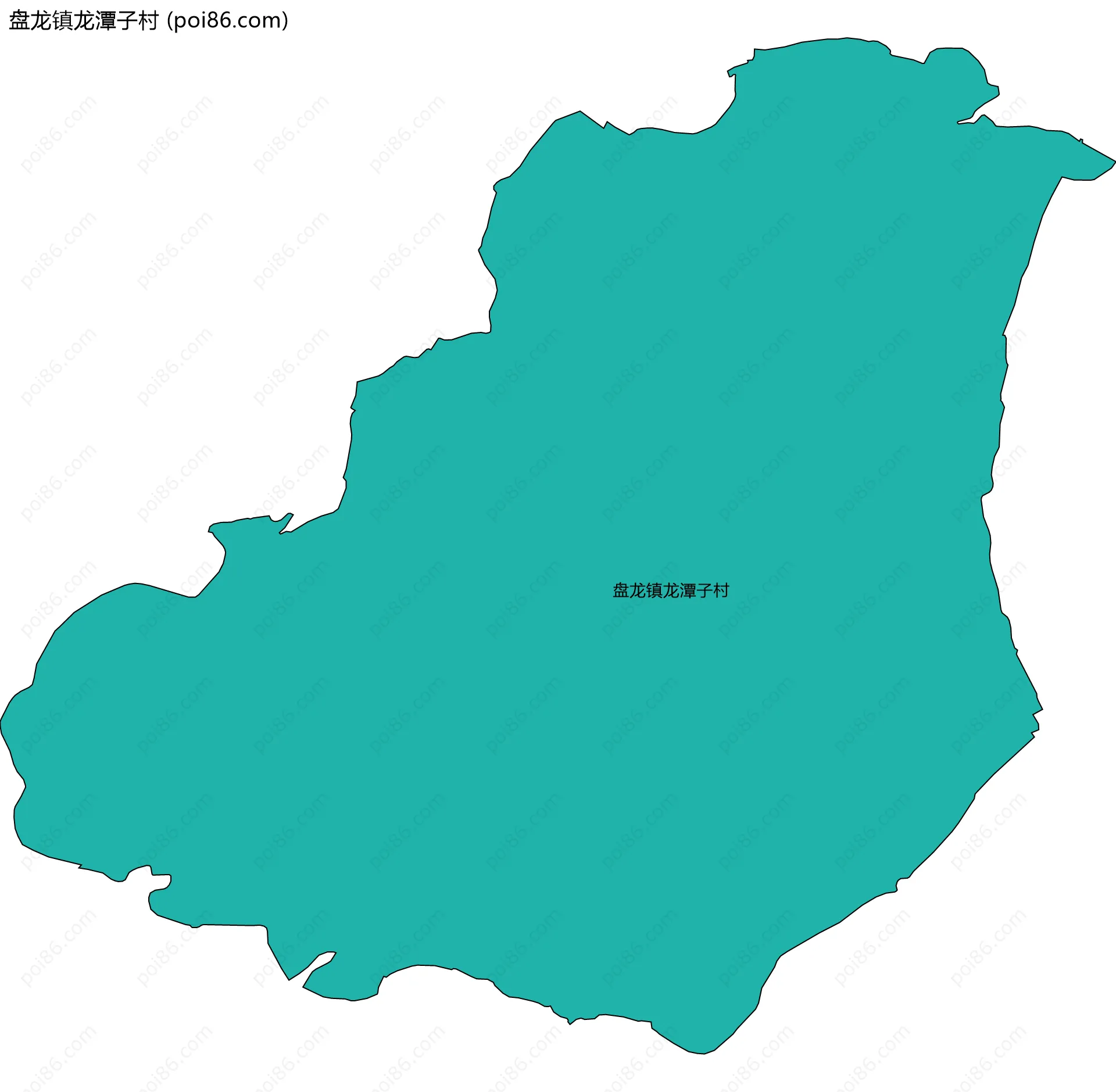 盘龙镇龙潭子村边界地图