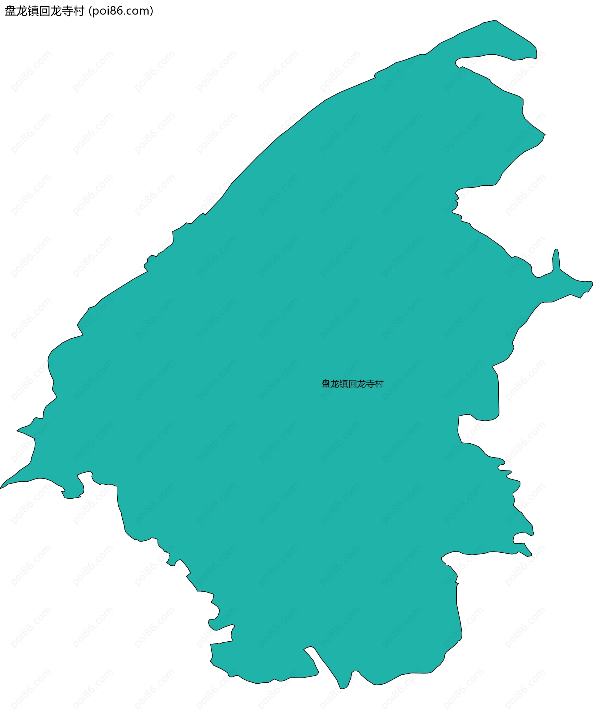 盘龙镇回龙寺村边界地图