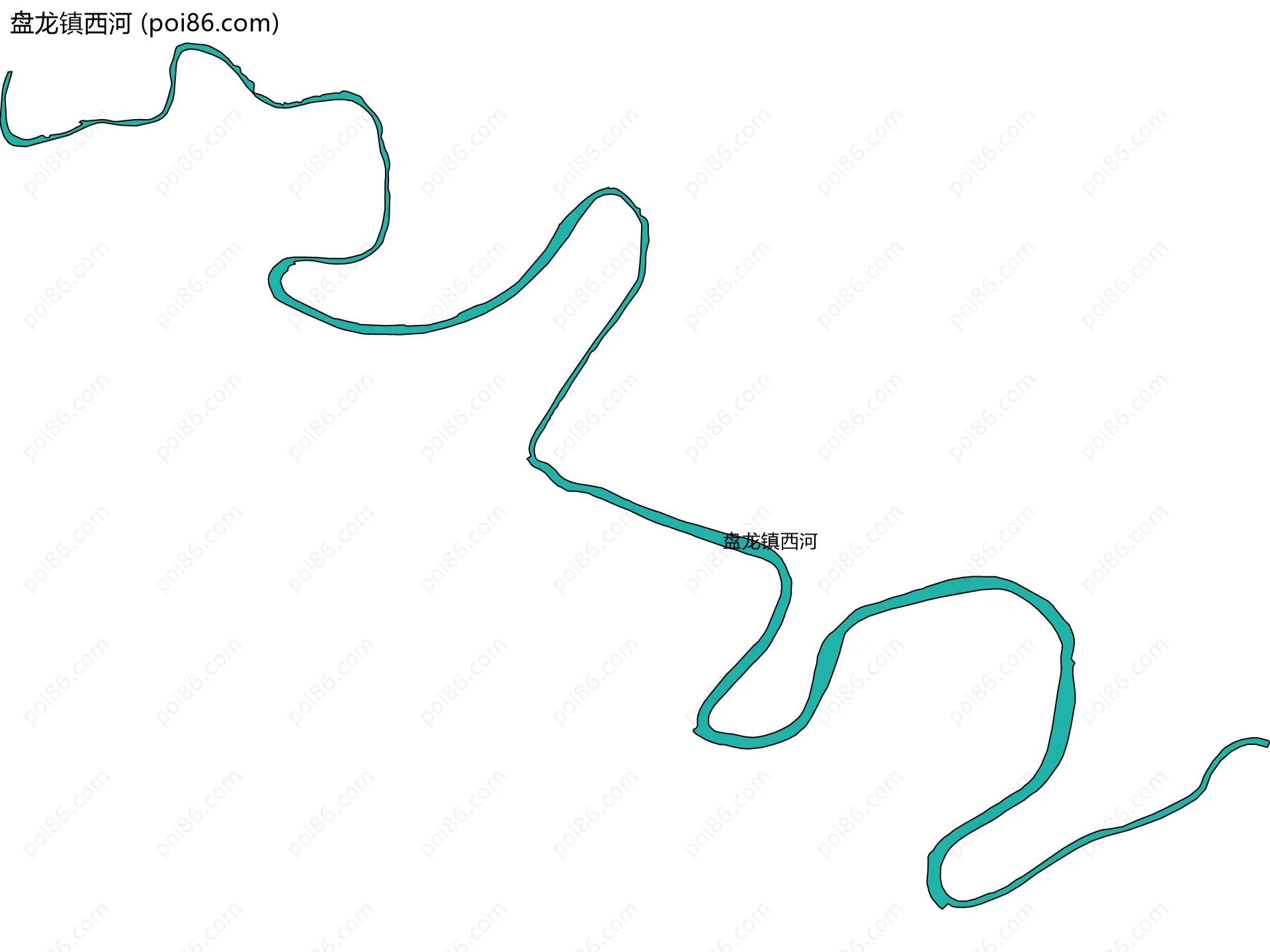 盘龙镇西河边界地图