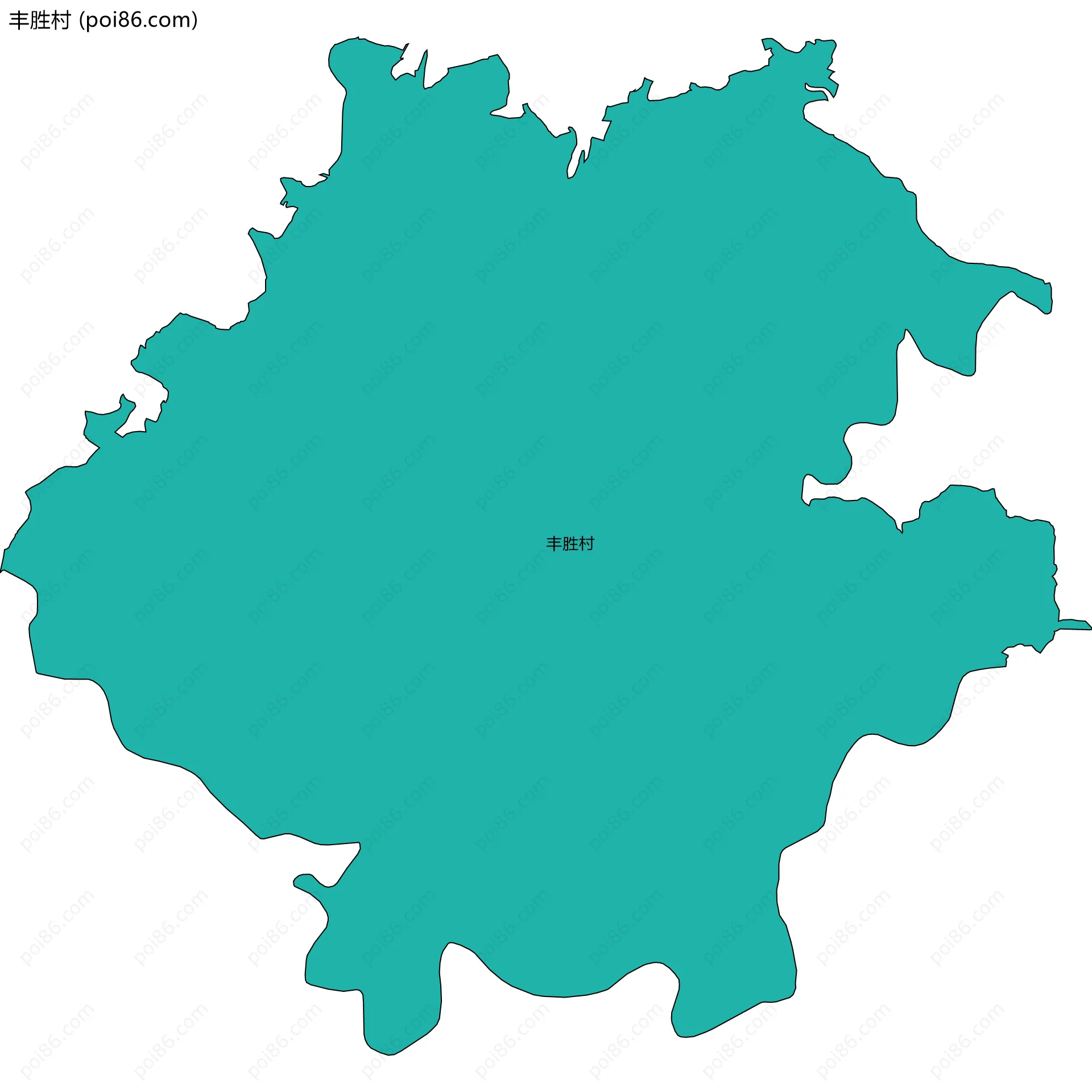 丰胜村边界地图