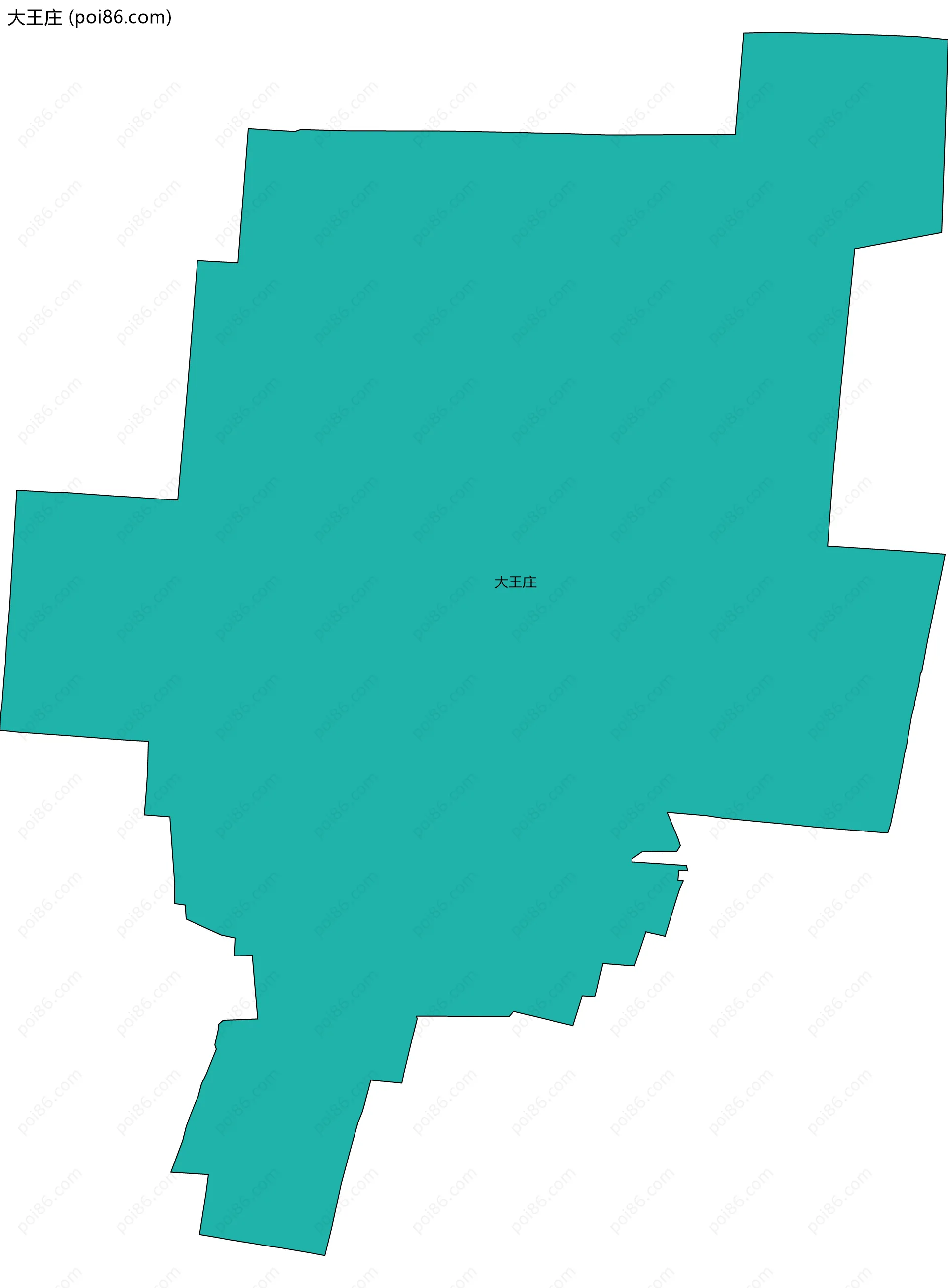 大王庄边界地图