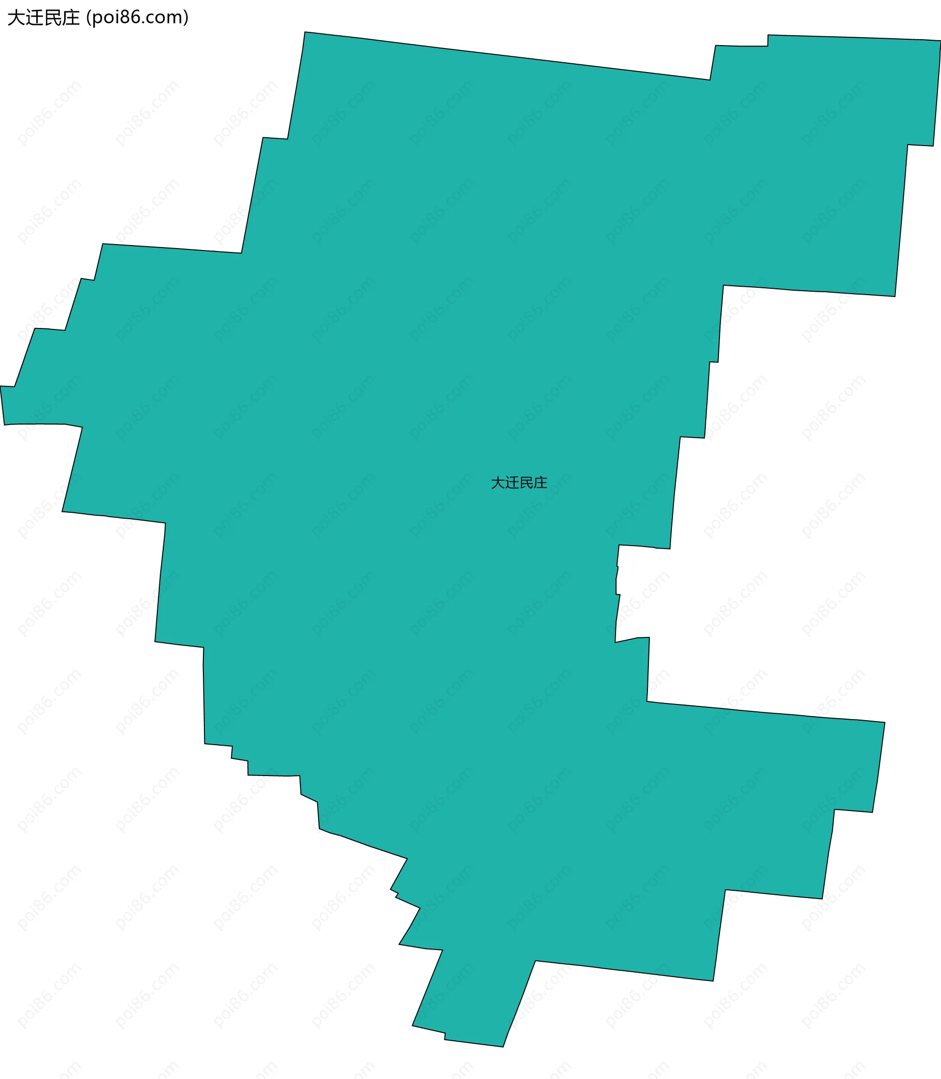 大迁民庄边界地图
