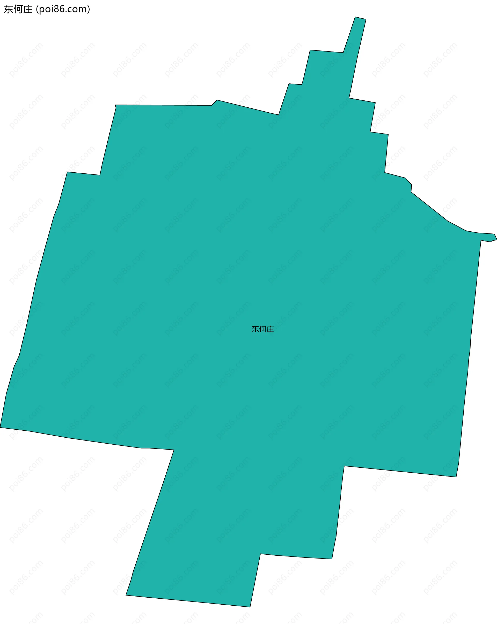 东何庄边界地图