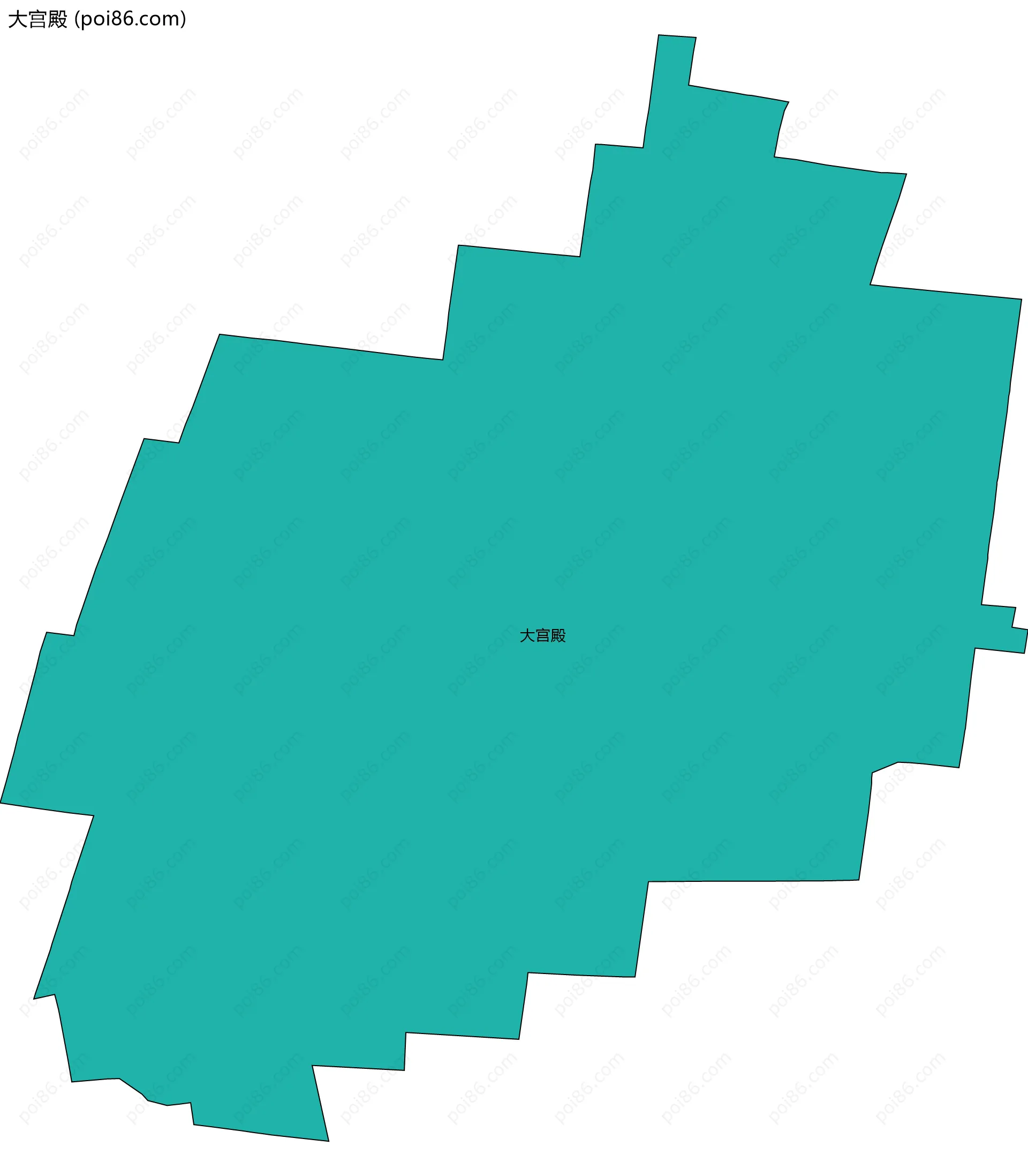 大宫殿边界地图