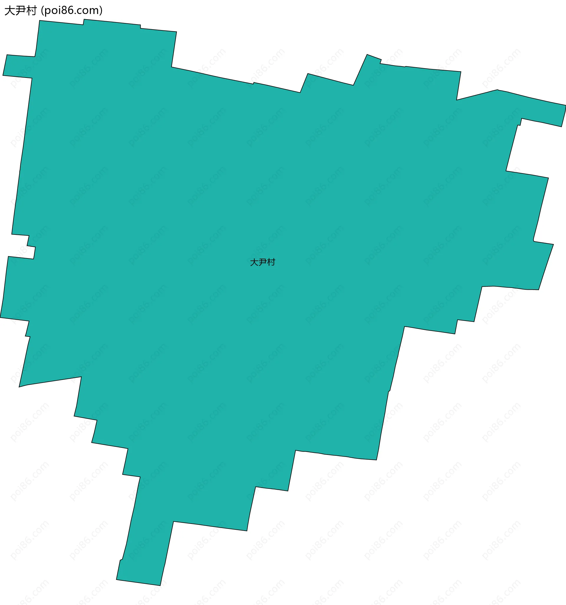 大尹村边界地图