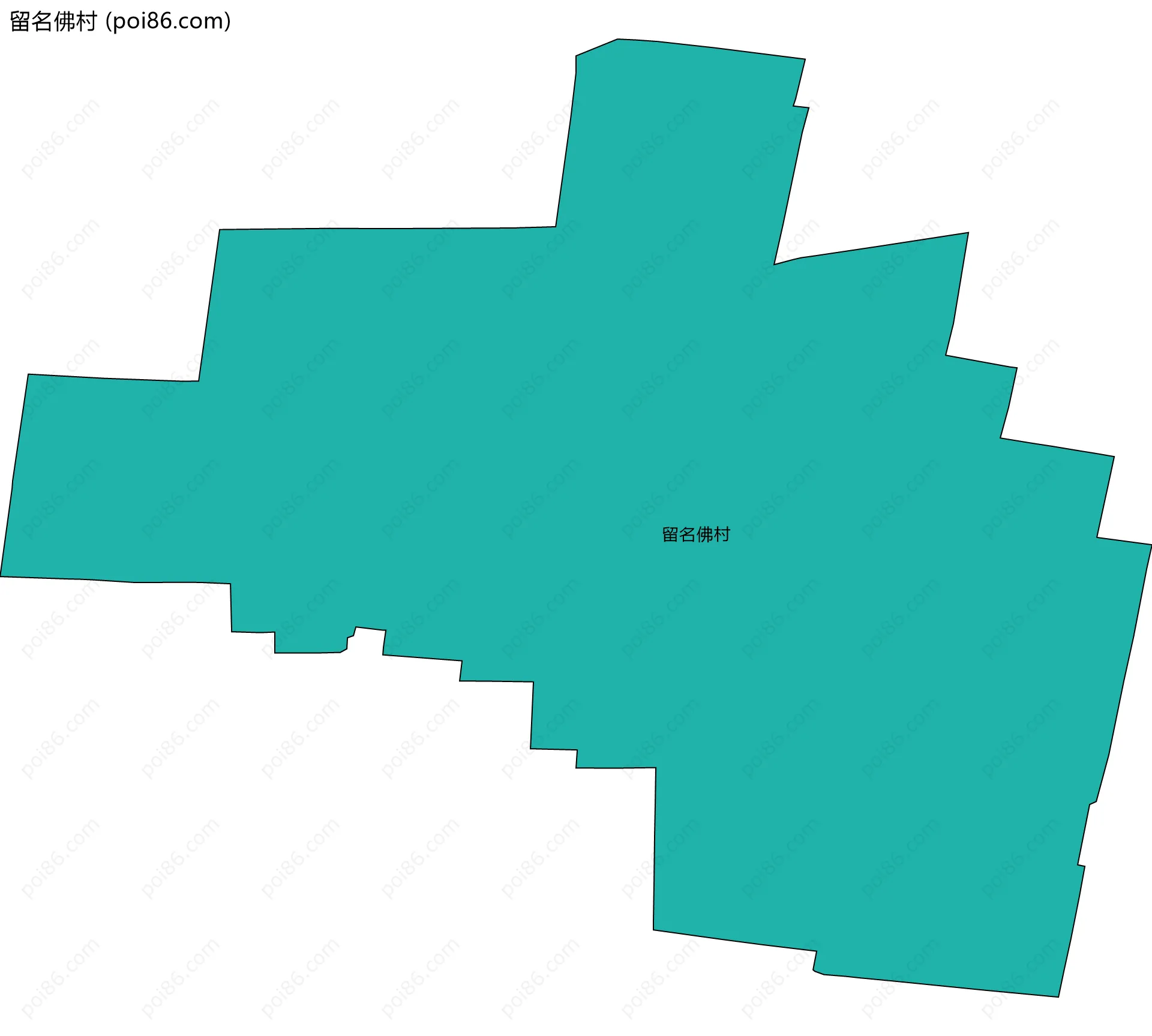 留名佛村边界地图
