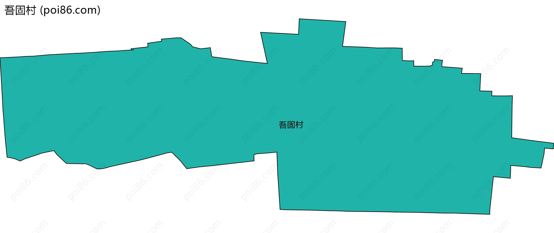 吾固村边界地图