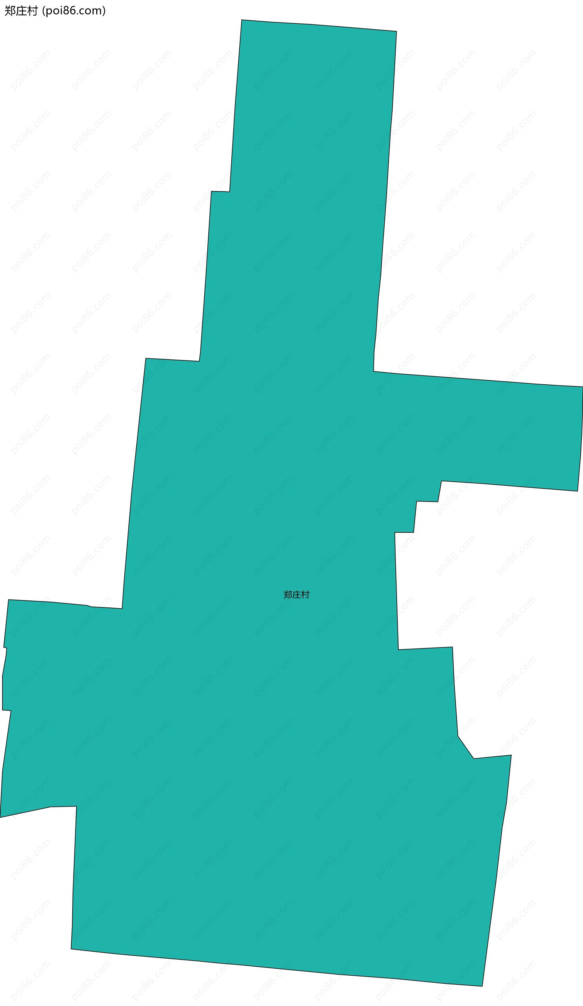郑庄村边界地图
