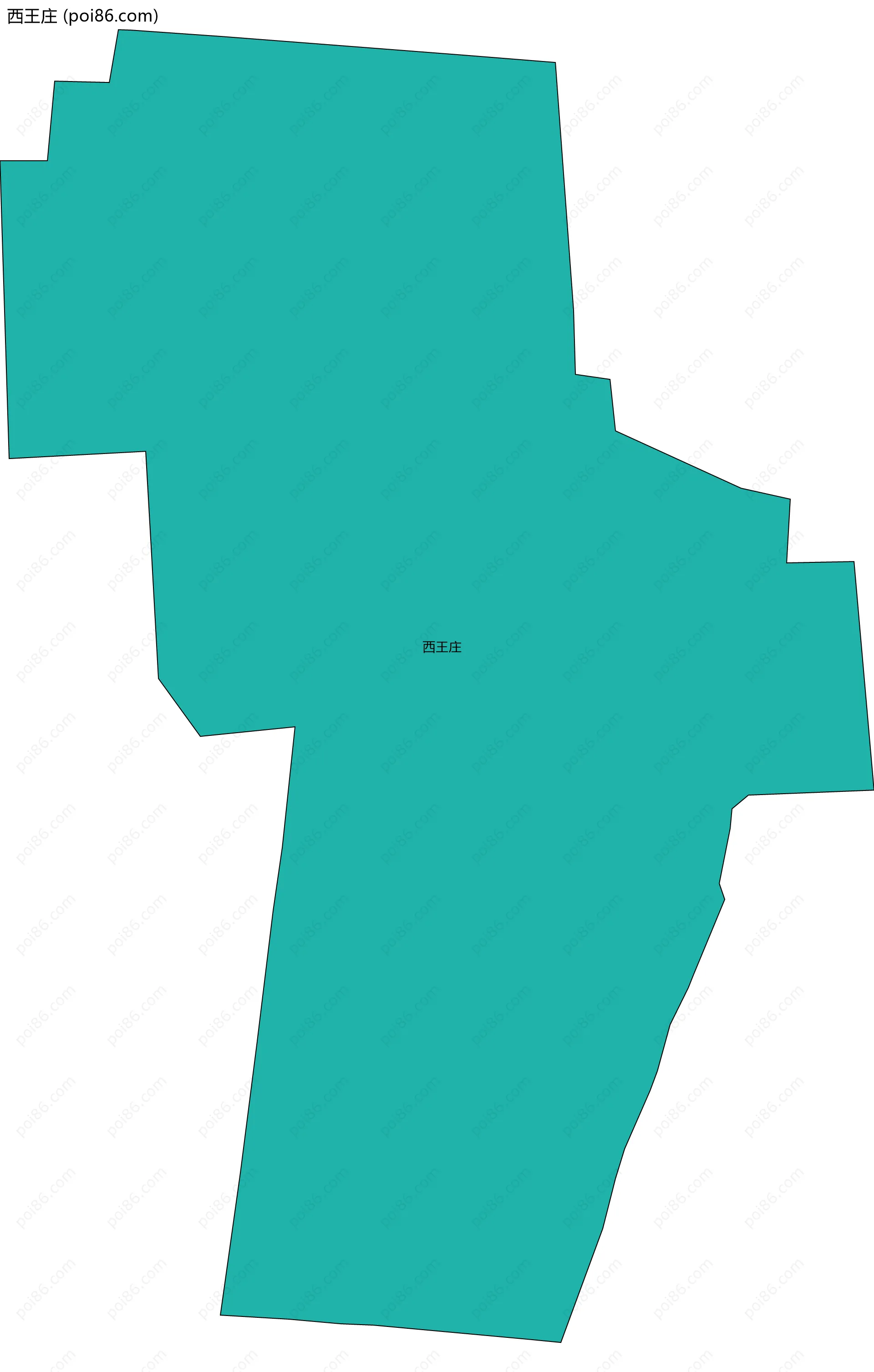 西王庄边界地图